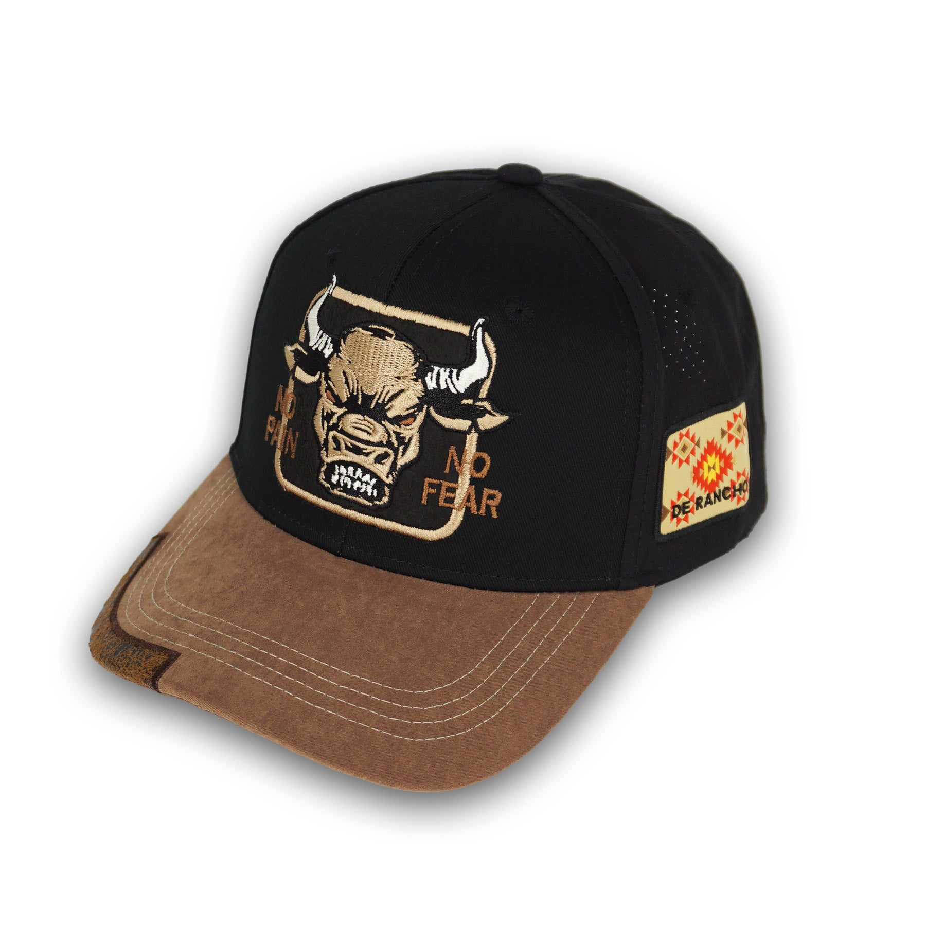 Bull Black Snapback Hat GC20