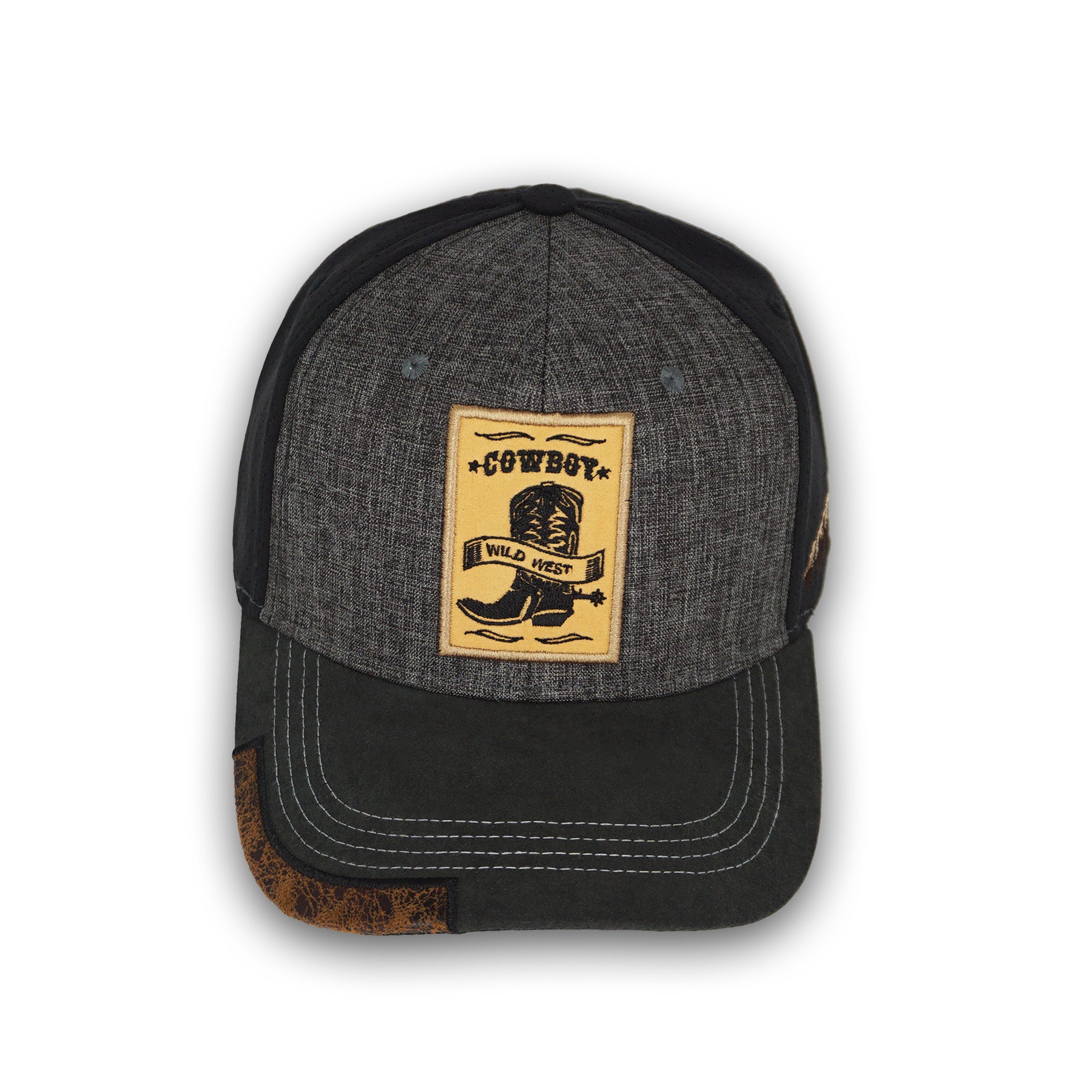 Wild West Grey Snapback Hat GC22