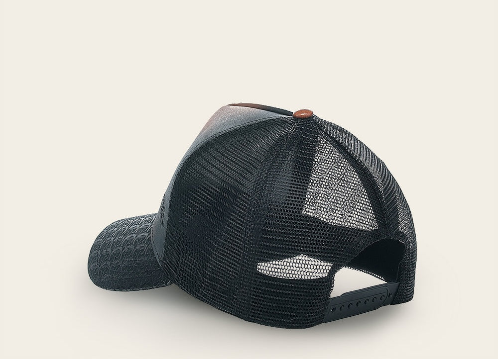 Cuadra Men's Alligator Inspiration Cap CC121 - Brown