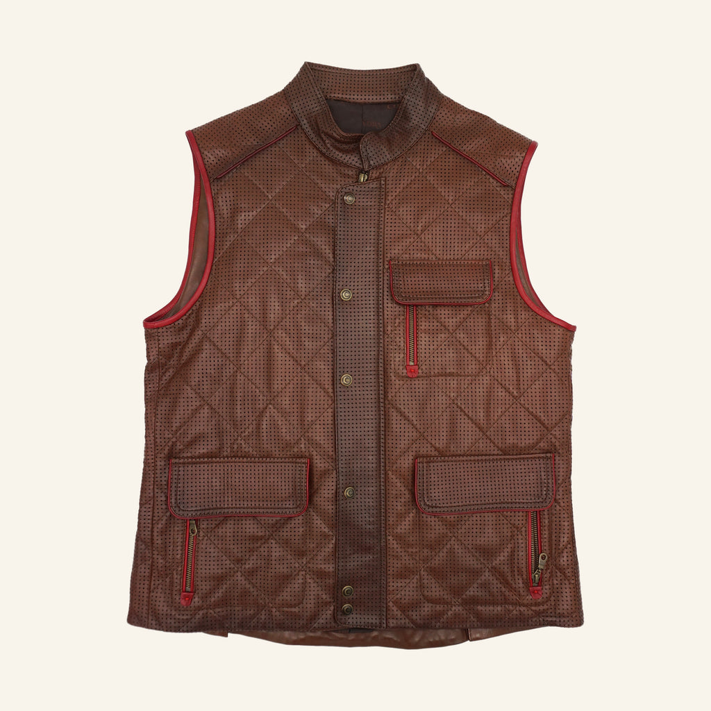 Cuadra Men's Vest H245COC - Florencia Cafe