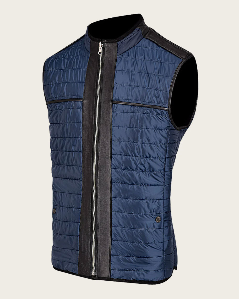 Cuadra Black Natural Embroidery Reversible Vest JC169
