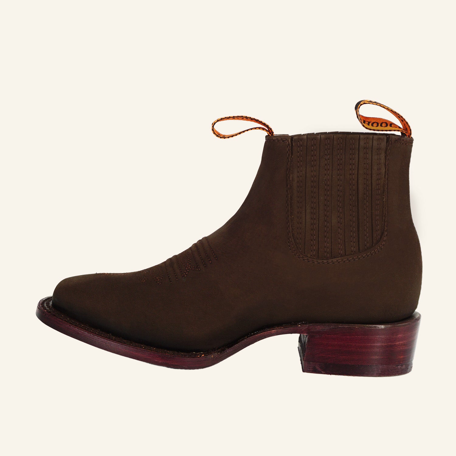 Hooch Men's Nobuck Short Boot H42P2807 - Moka