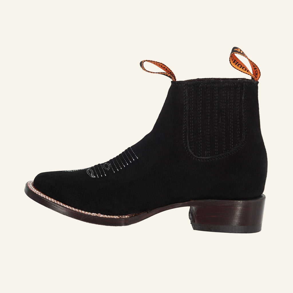 Hooch Men's Suede Short Boot H42P8205 - Black
