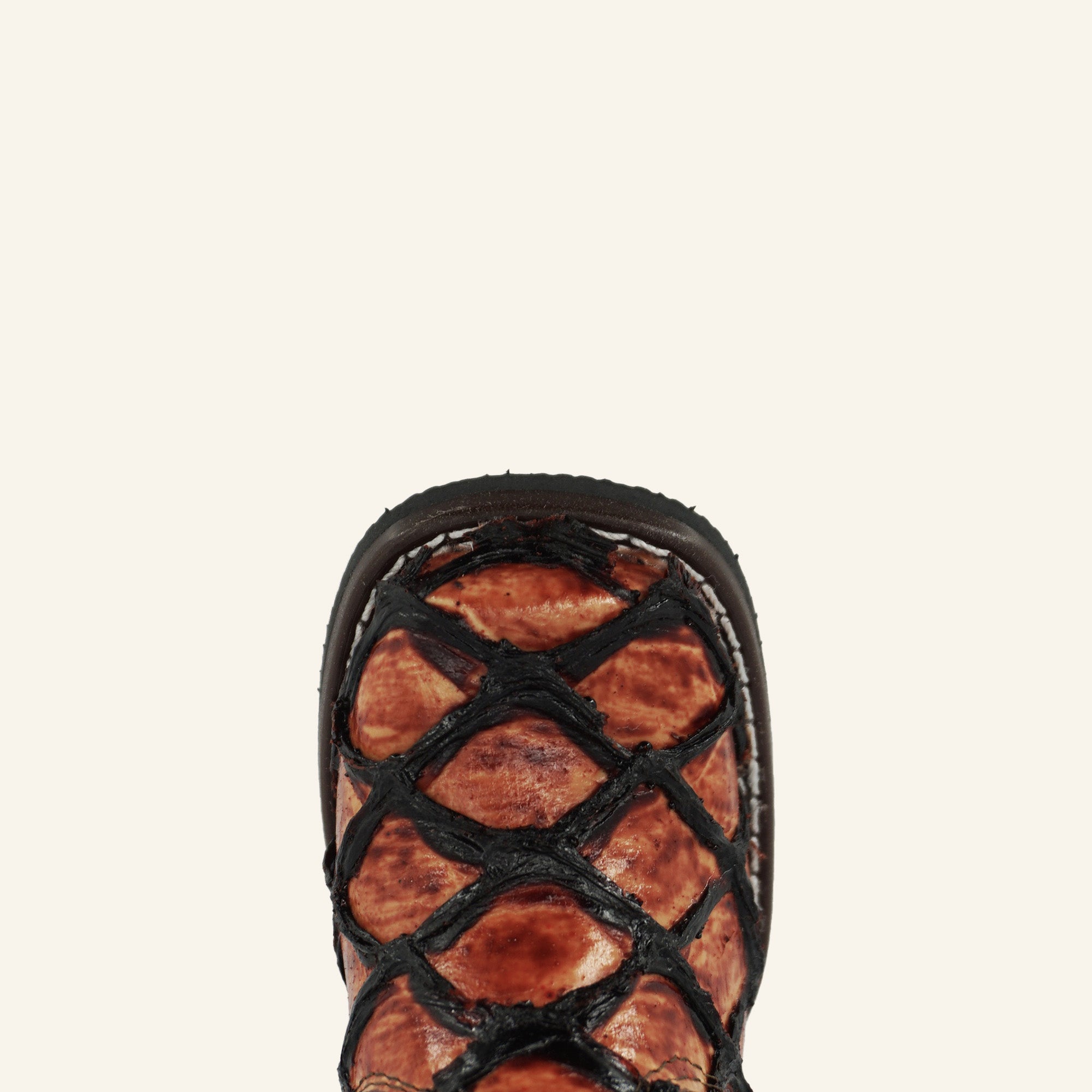 Hooch Baby Boot Fish Print H534 - Cognac