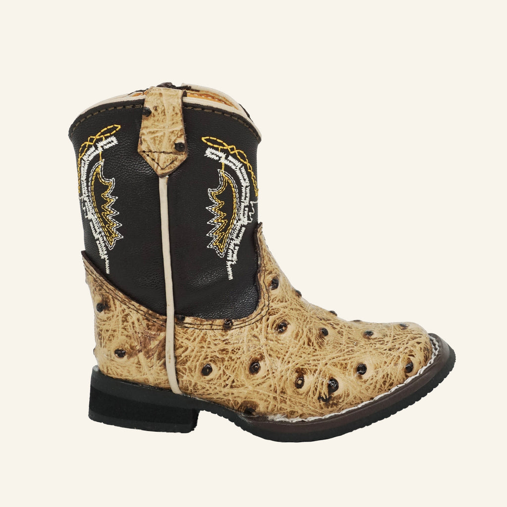 Hooch Baby Boot Ostrich Print H538 - Orix