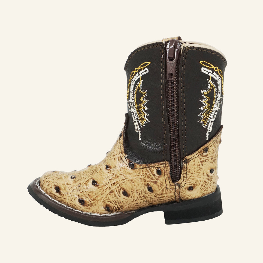 Hooch Baby Boot Ostrich Print H538 - Orix