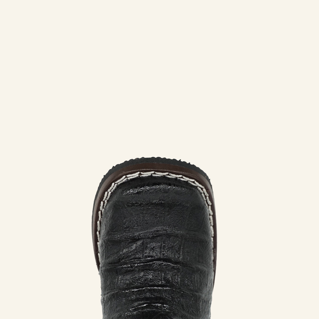 Hooch Baby Boot Crocodile Print H539 - Black