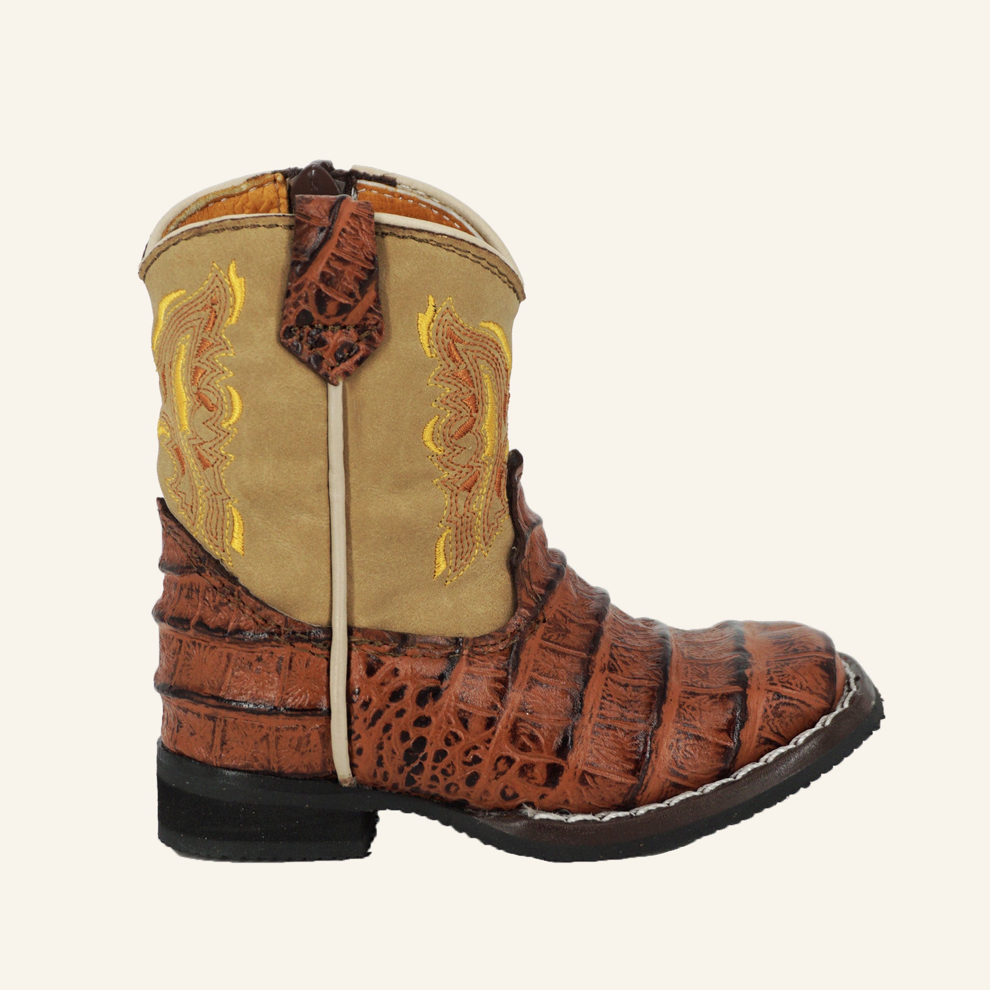 Hooch Baby Boot Crocodile Print H541 - Cognac