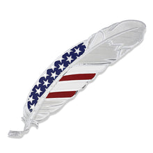 Cargar imagen en el visor de la galería, Montana Stars &amp; Stripes USA Flag Hat Feather HF4692USA
