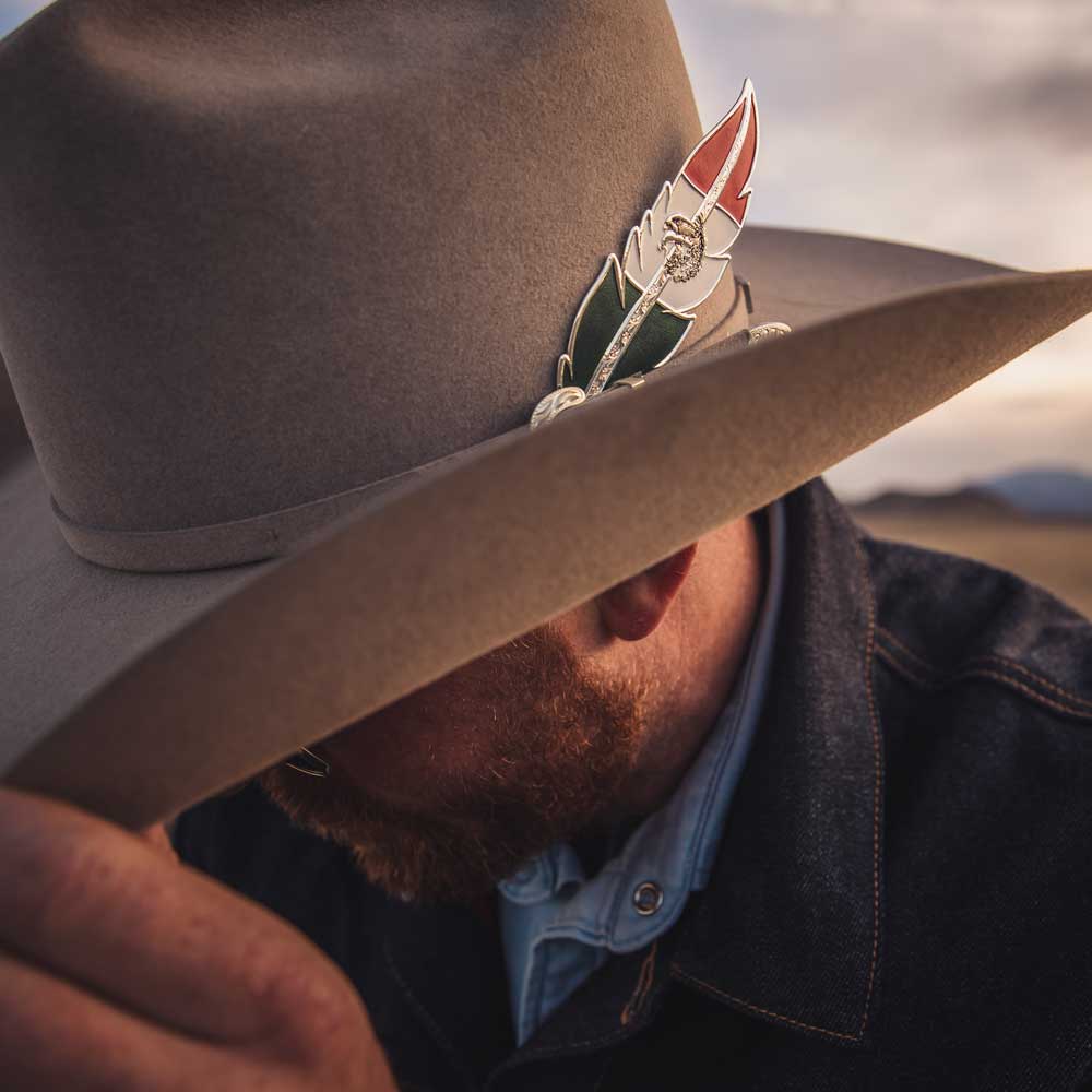 Montana Mexico Flag Hat Feather HF5458MX