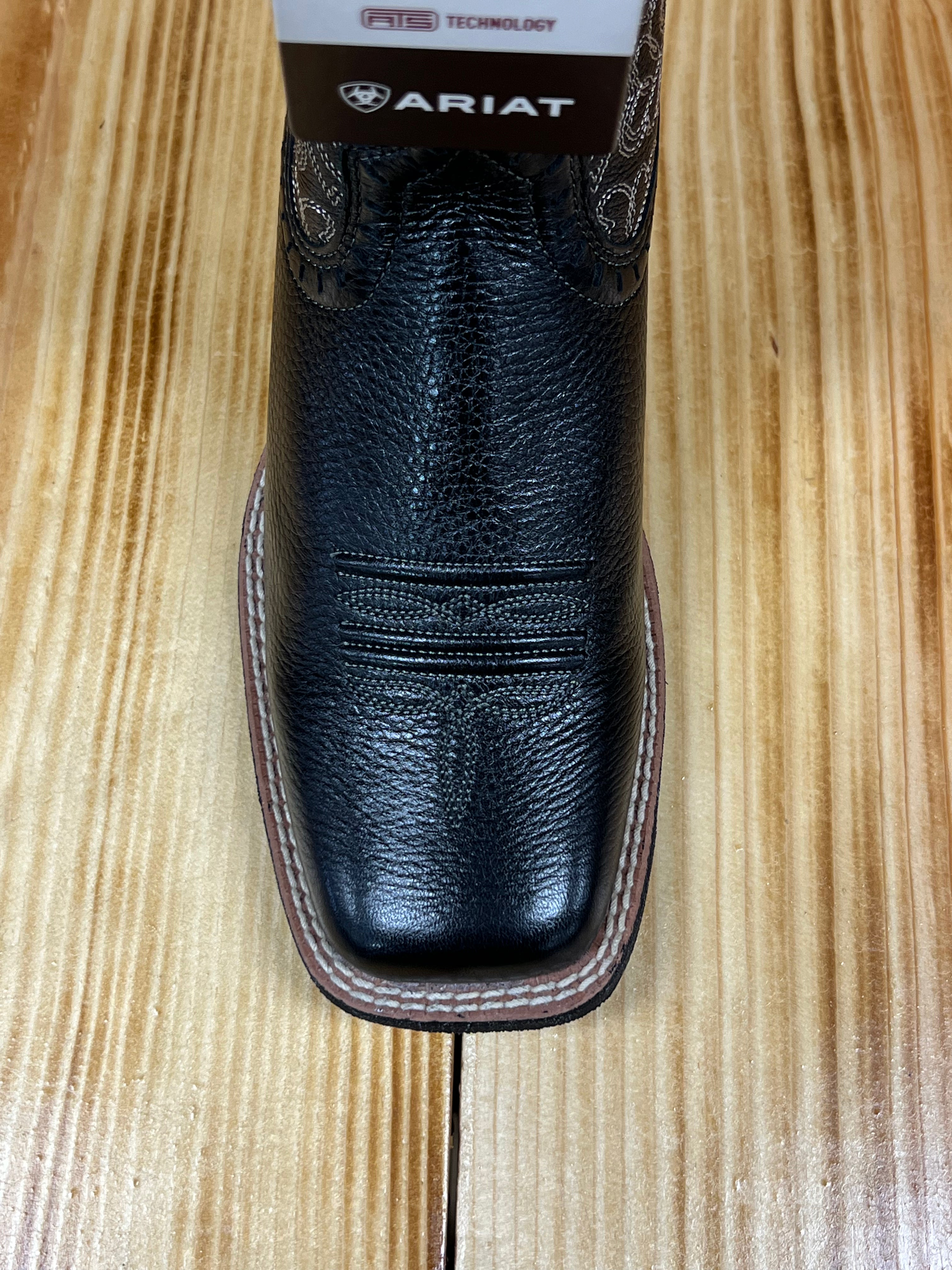 Ariat Women's Round Up Remuda Wide Square Toe 10034024 - Black Deertan