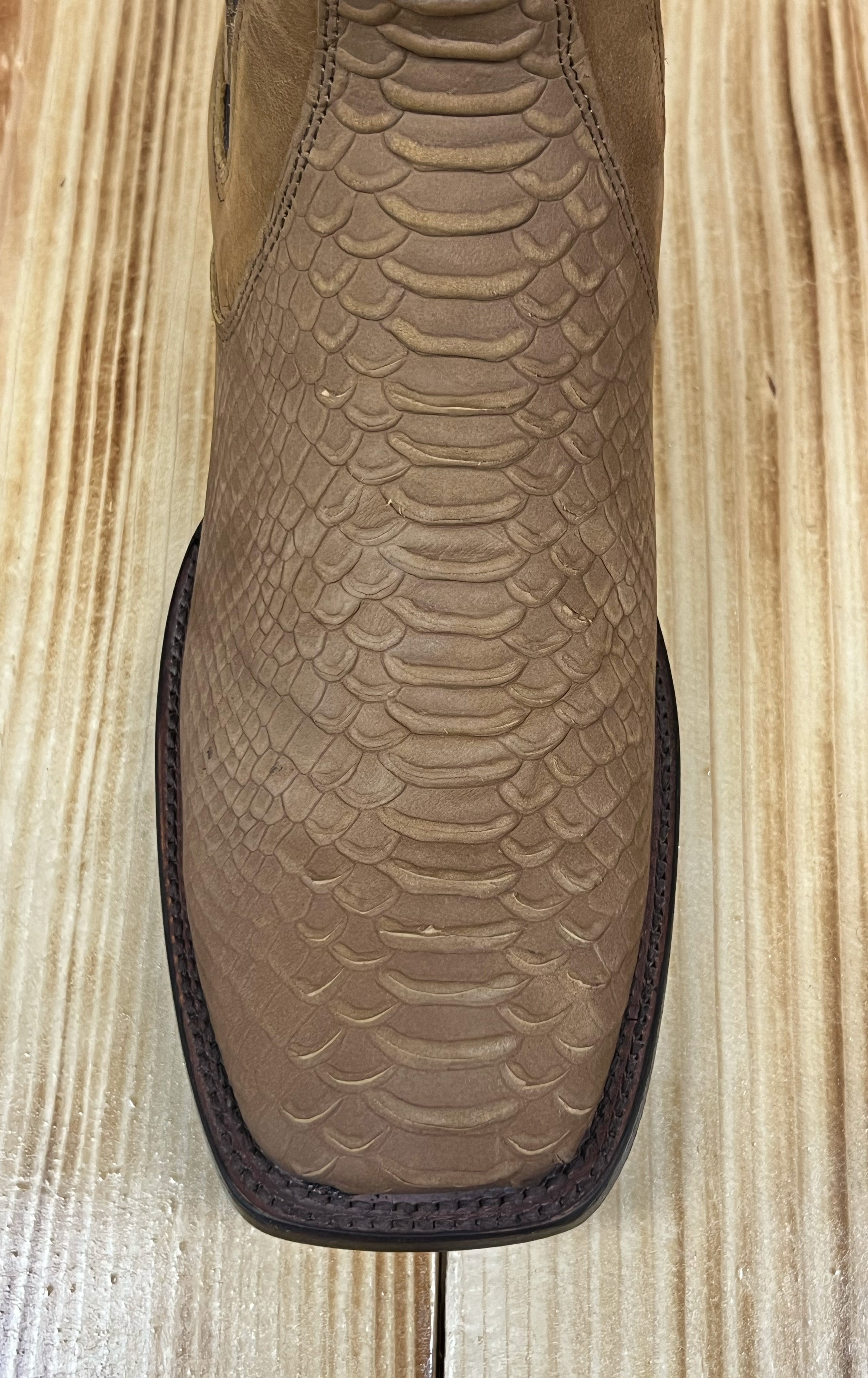 Hooch Men's Python Print Short Boot QAC/132 - Miel