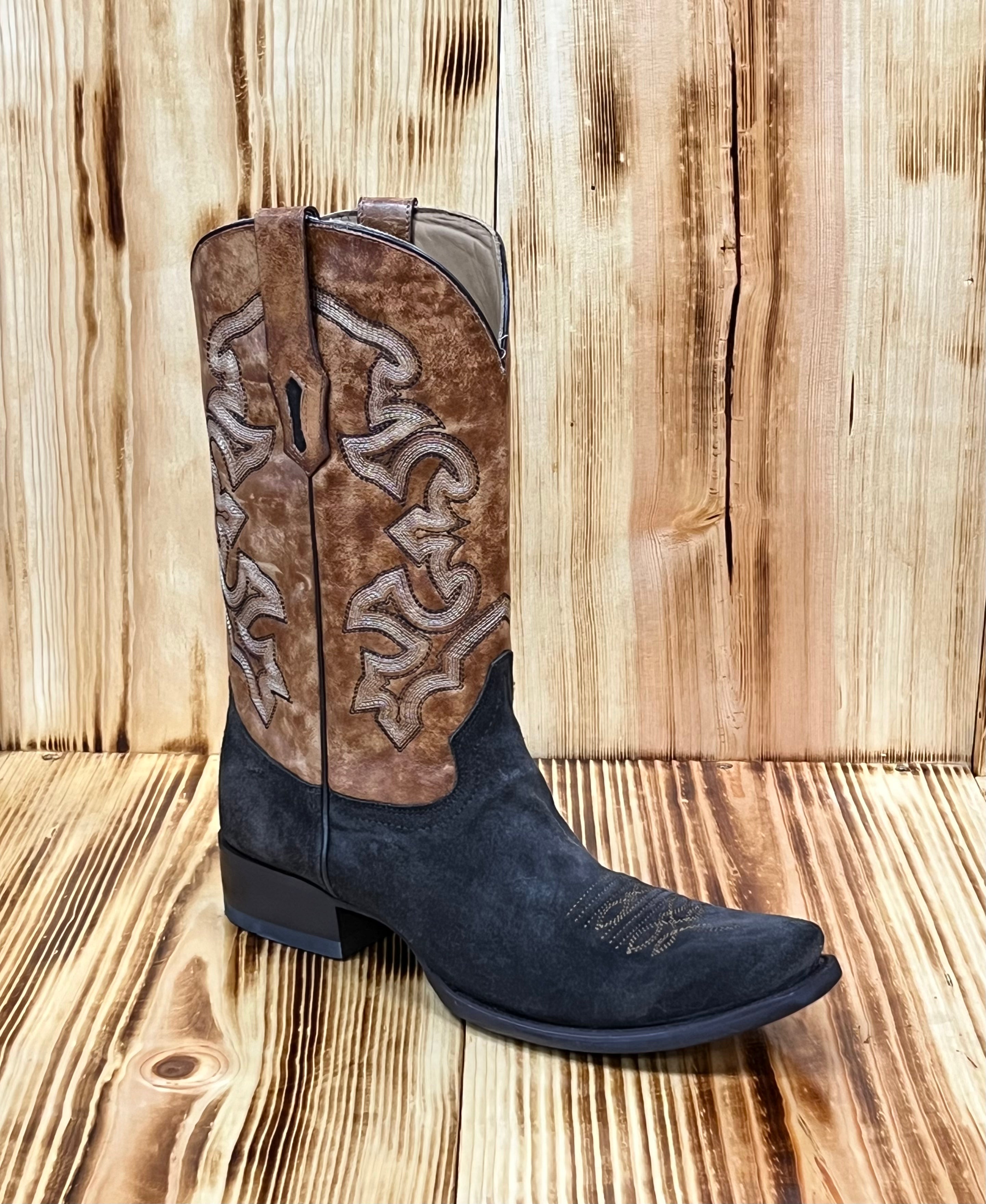 Corral Men's Suede Embroidery Boot A4488 - Brown/Sand