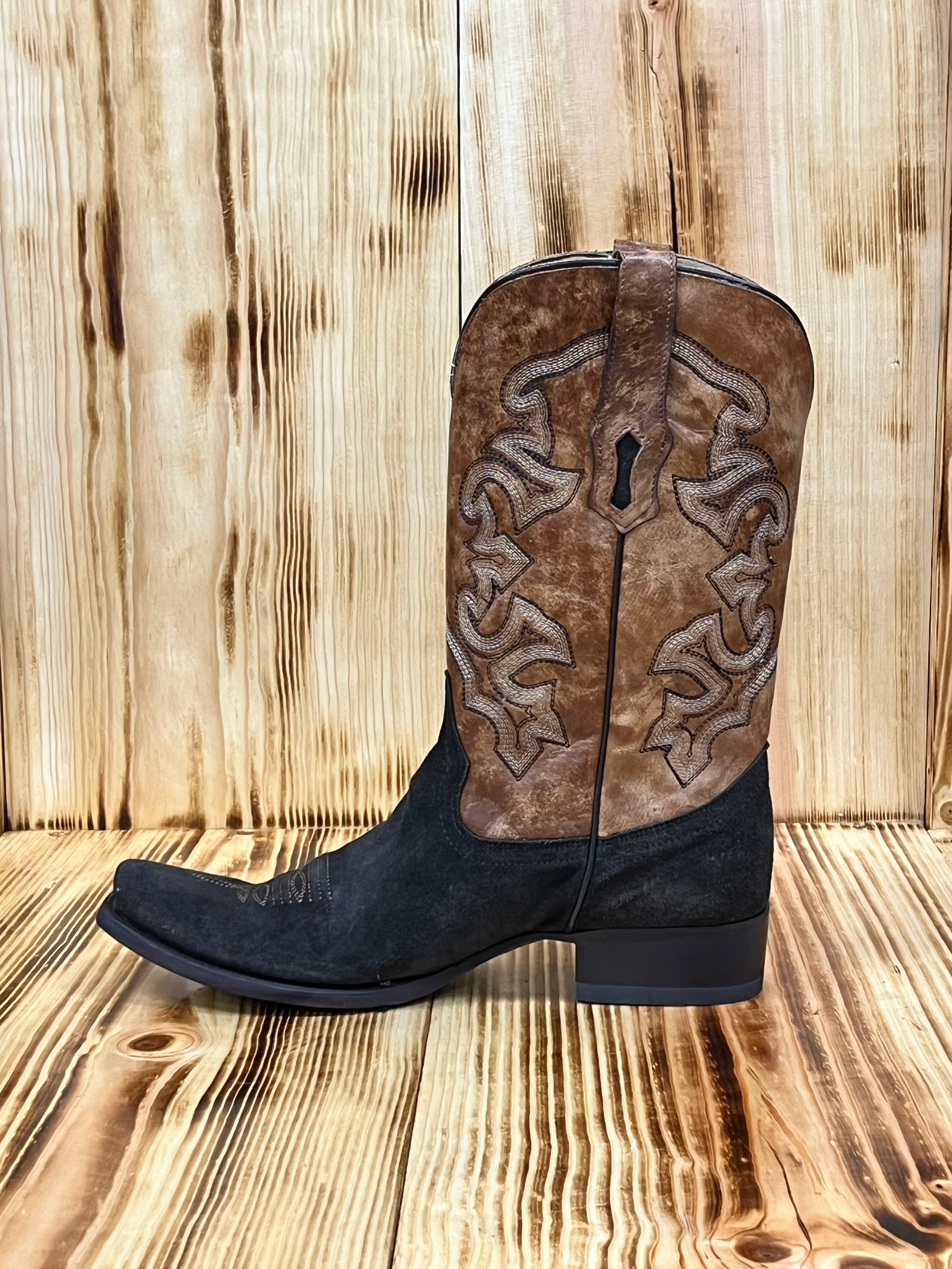 Corral Men's Suede Embroidery Boot A4488 - Brown/Sand