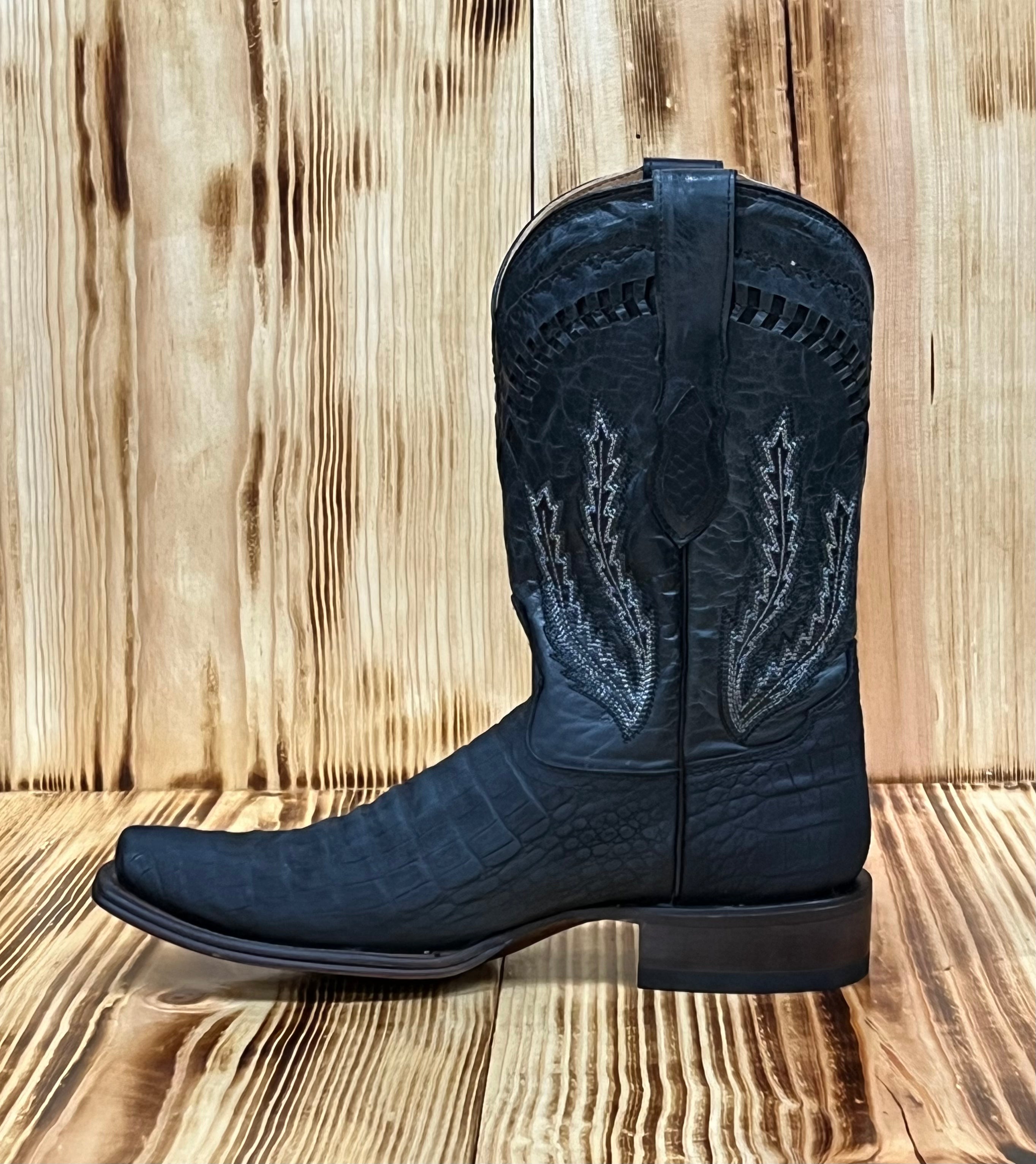 Hooch Men's Coco Belly Print Boot LVC/BENNET - Nobuck Black