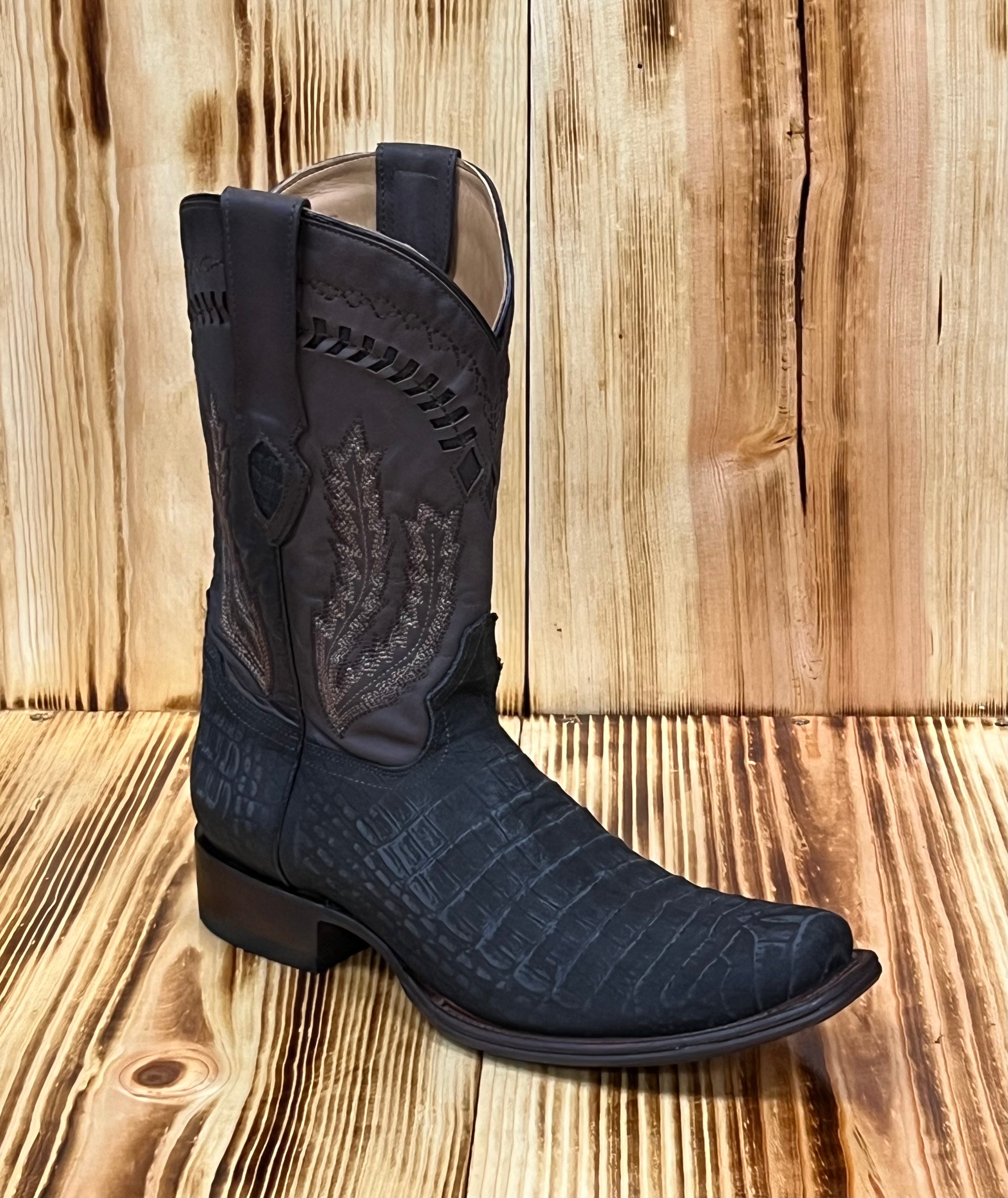 Hooch Men's Coco Belly Print Boot LVC/BENNET - Nobuck Chocolate