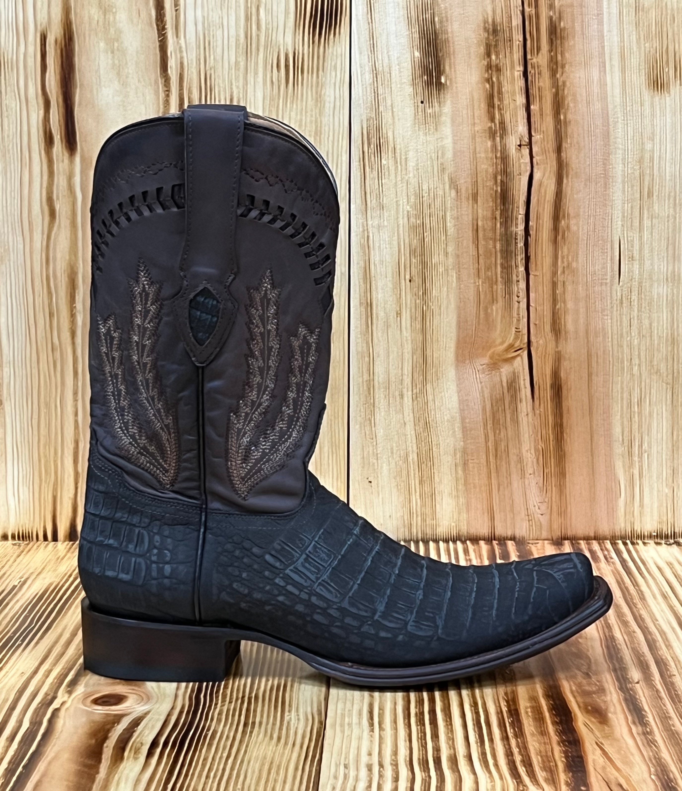 Hooch Men's Coco Belly Print Boot LVC/BENNET - Nobuck Chocolate