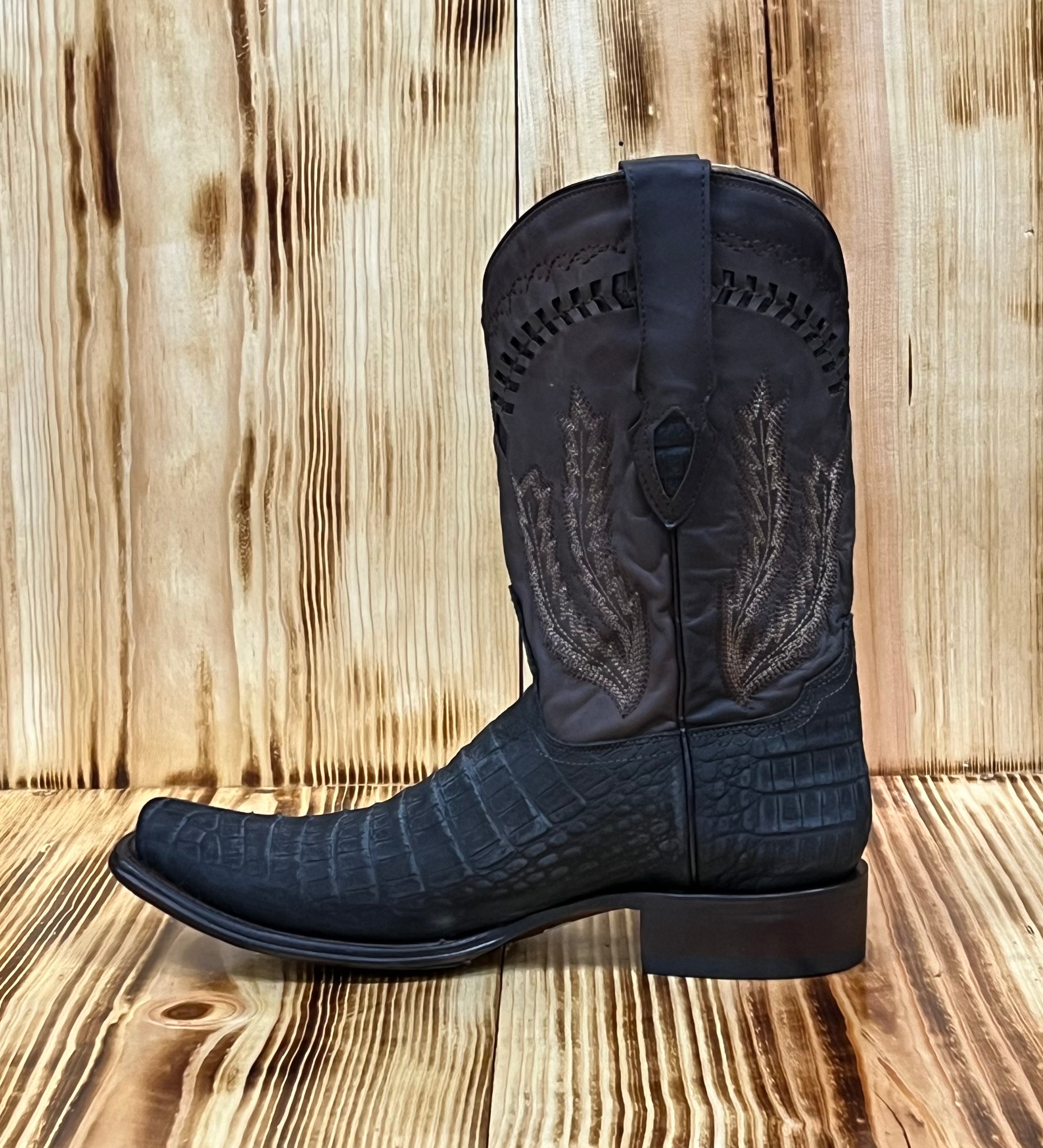 Hooch Men's Coco Belly Print Boot LVC/BENNET - Nobuck Chocolate