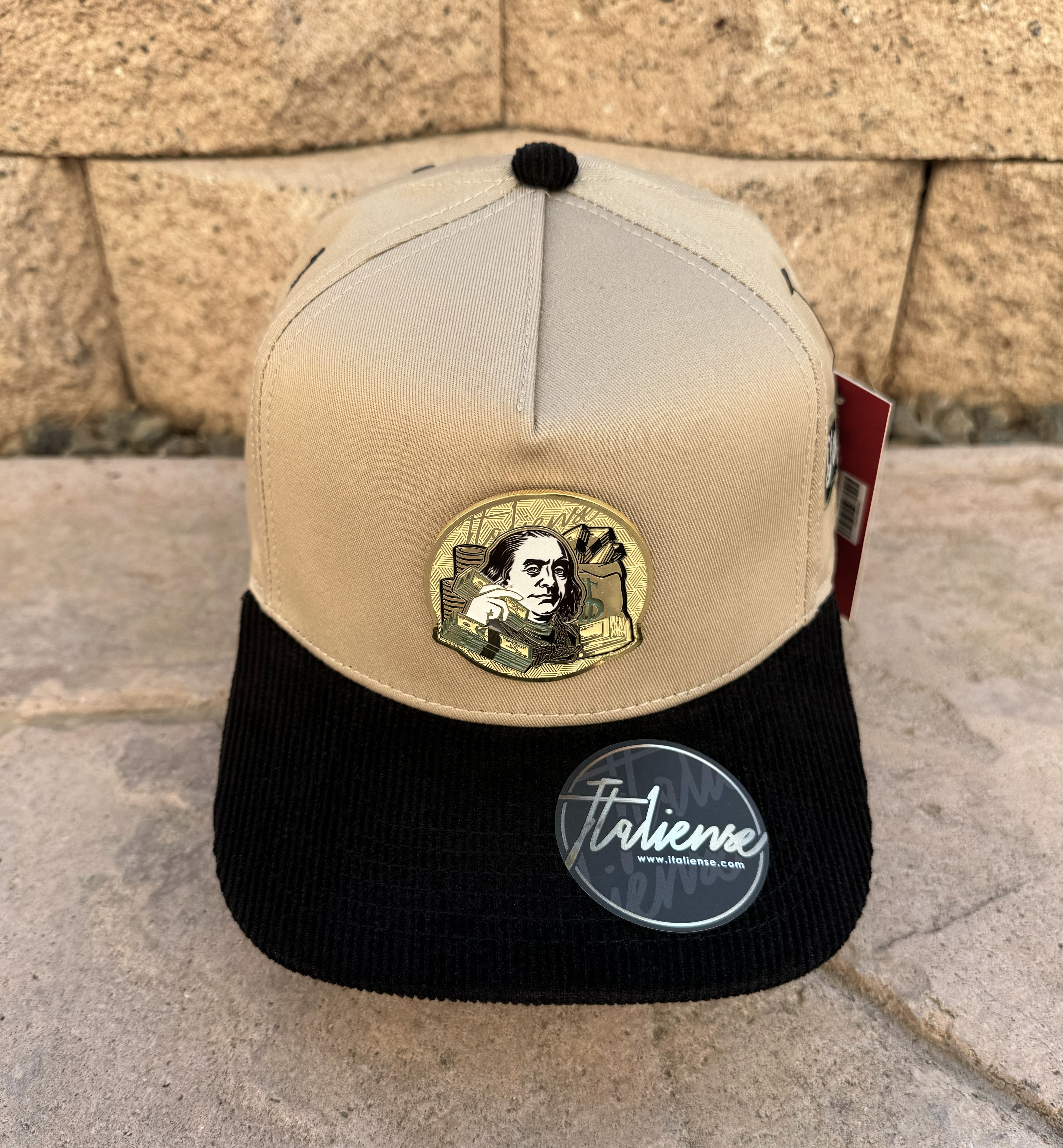Italiense Dinero Llama Dinero Khaki Cap BB06