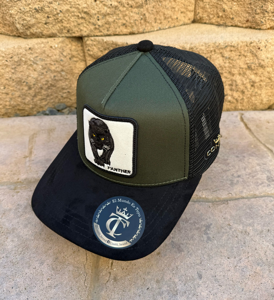 Contti Panther Green Cap