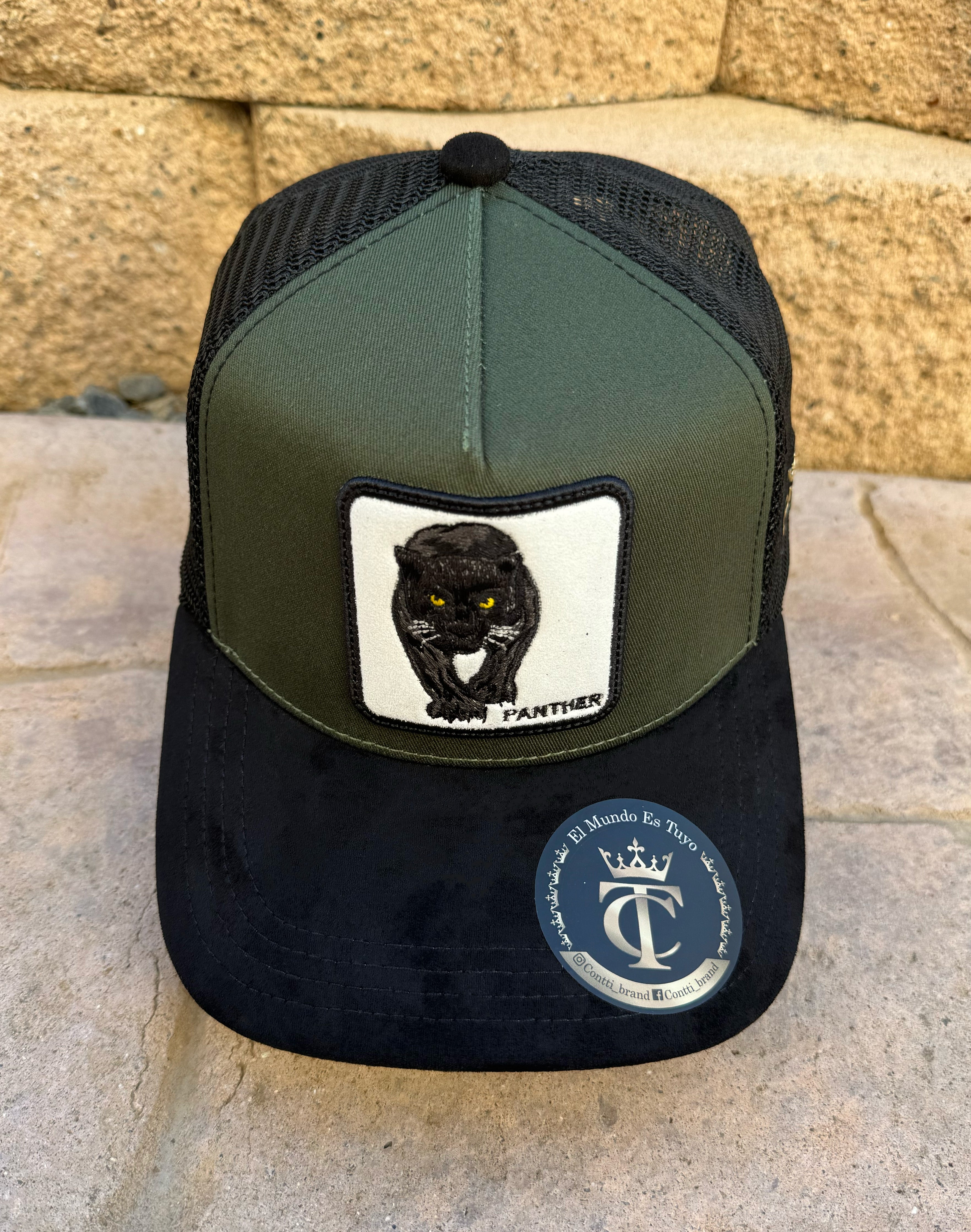 Contti Panther Green Cap