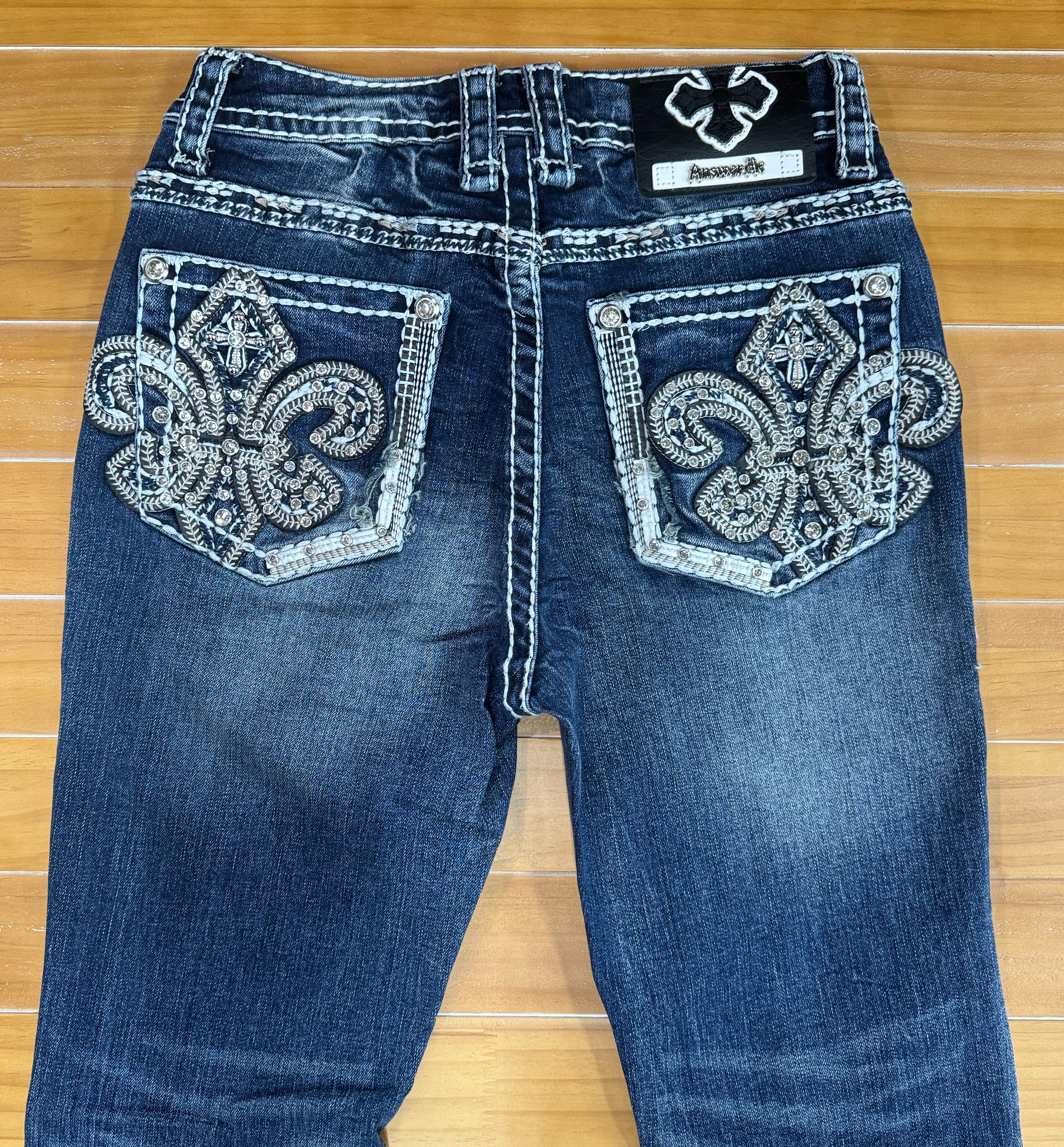 Answer Me Women's Jeans 1084 - Light Blue