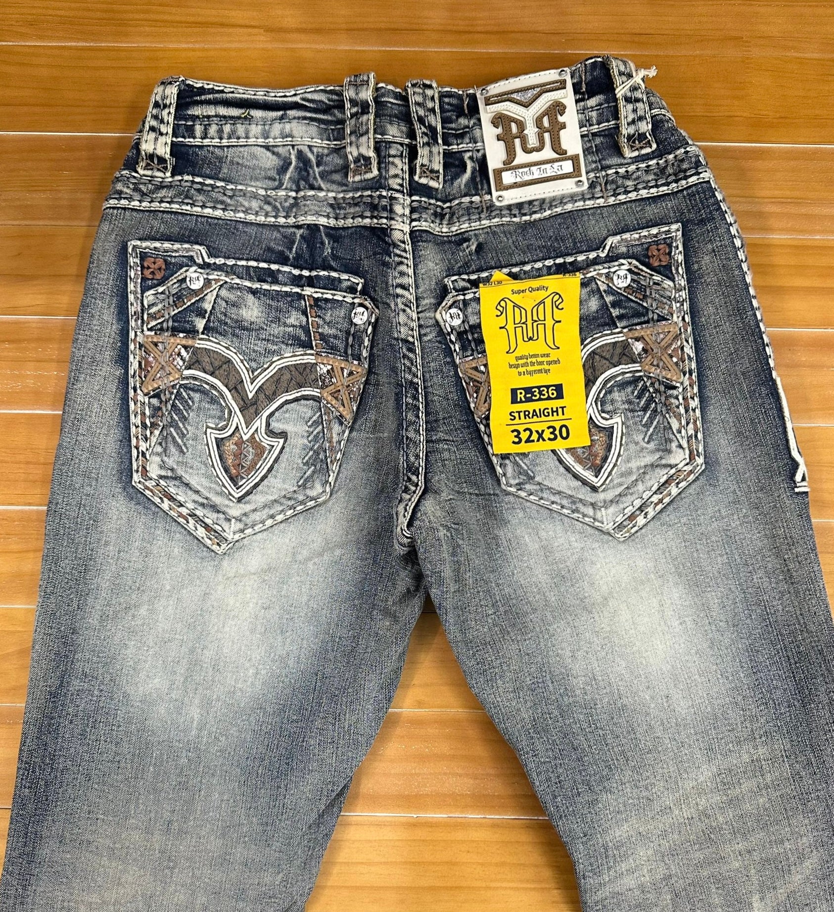 Rock In LA Men's Straight Leg Jeans 336