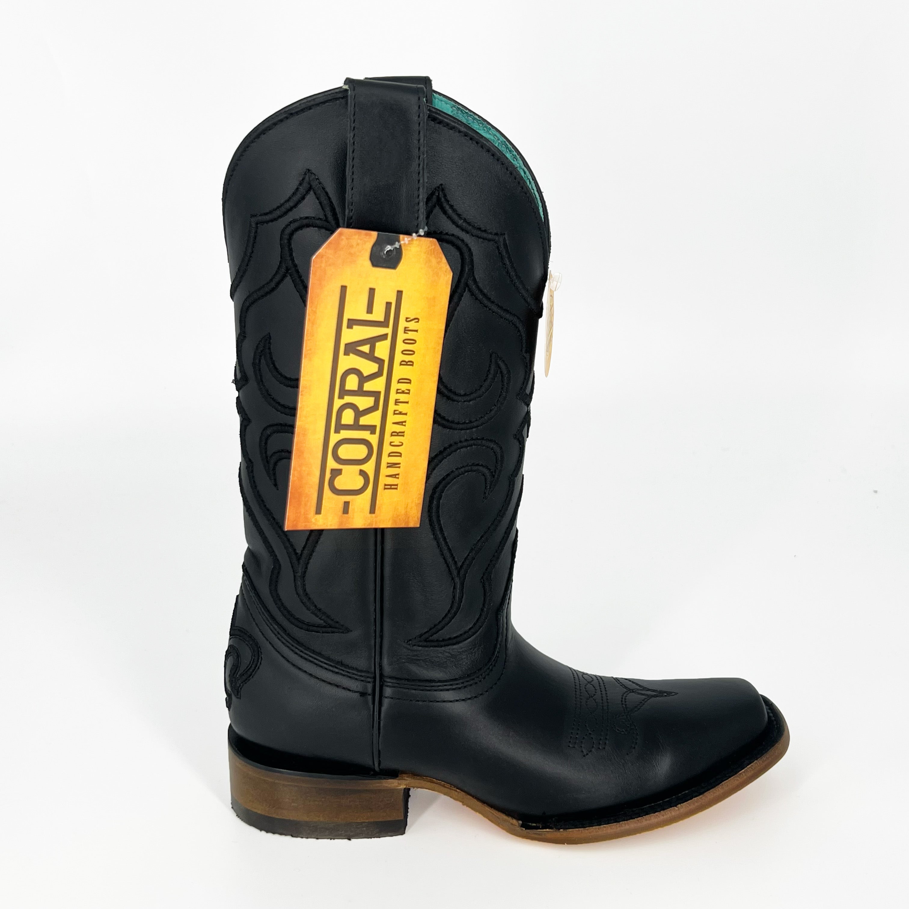 Corral Women's Embroidery Square Toe Boot Z5167 - Black