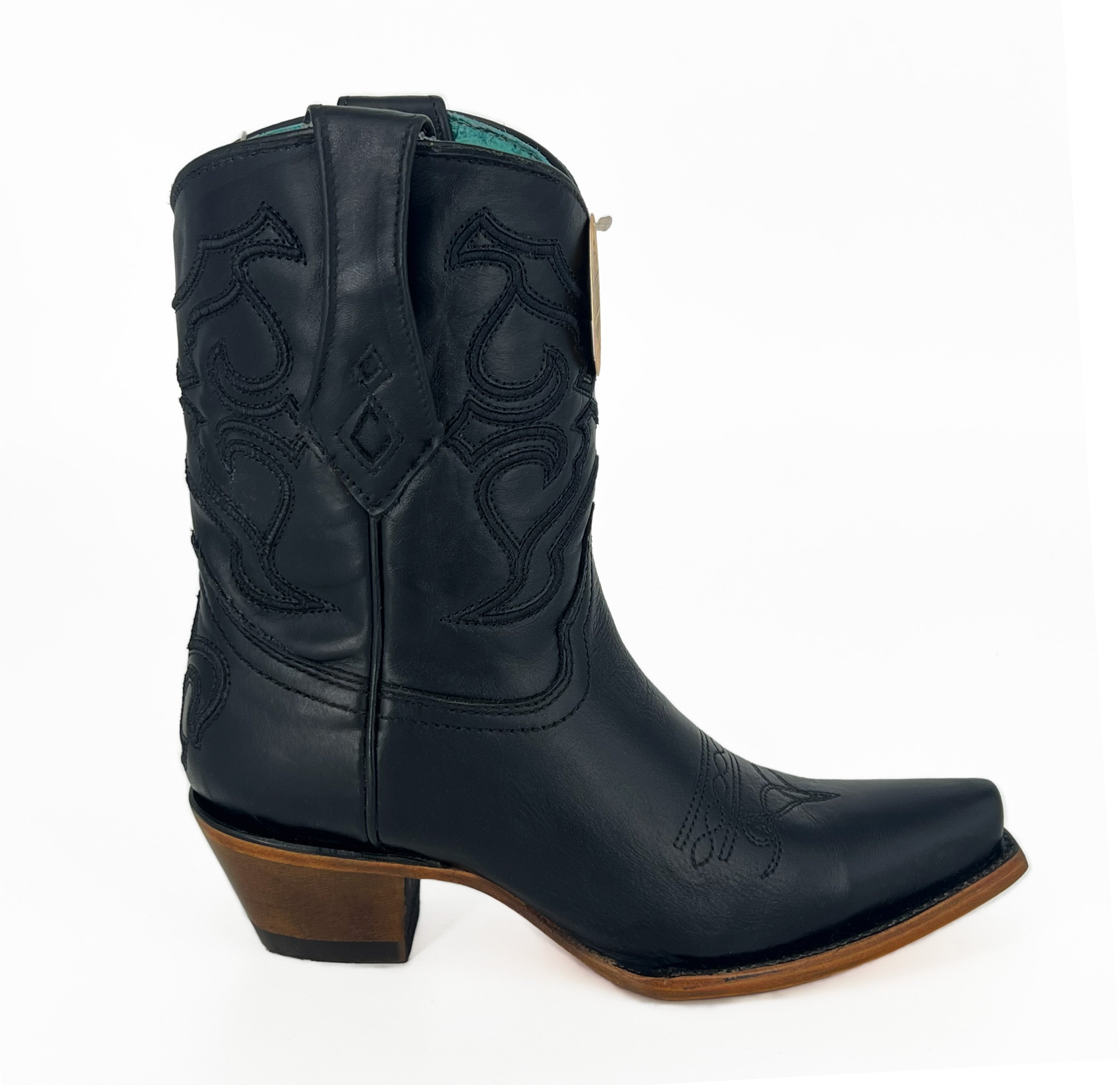 Corral Women's Black Embroidery Ankle Boot Z5111