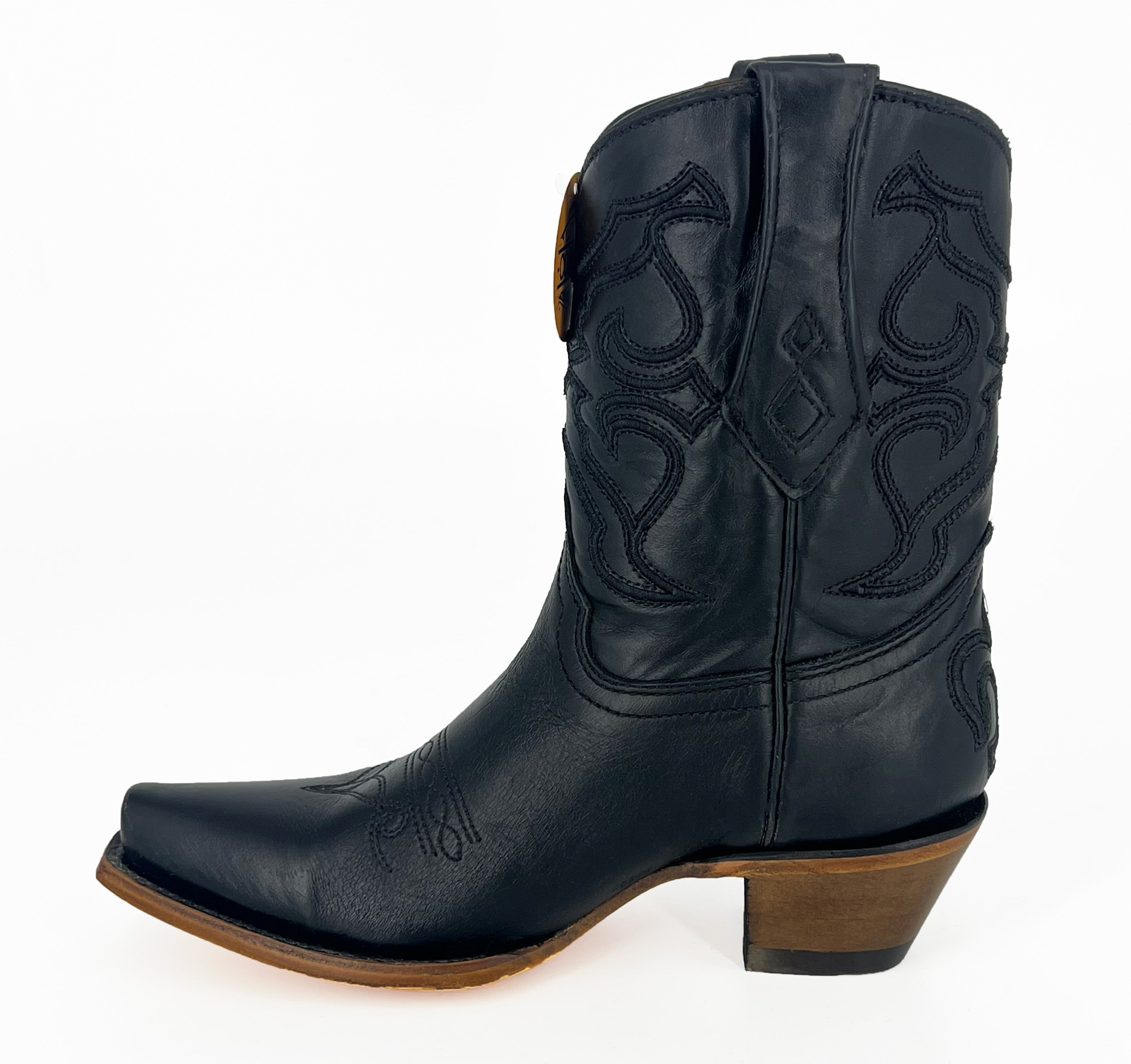 Corral Women's Black Embroidery Ankle Boot Z5111