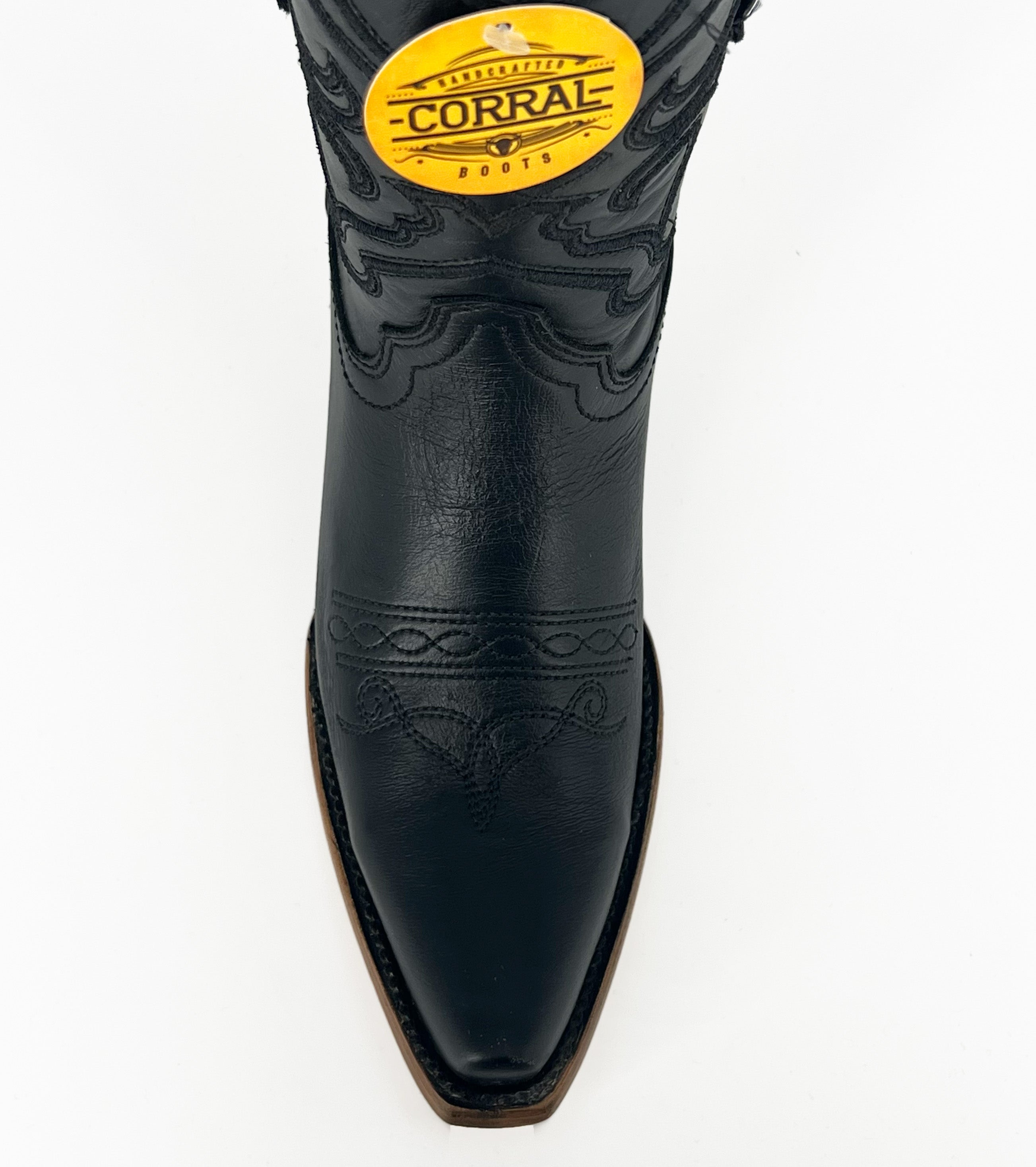 Corral Women's Black Embroidery Ankle Boot Z5111
