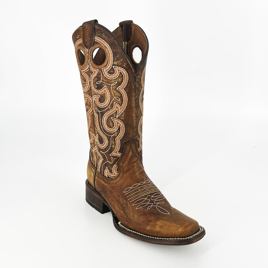 Circle G Women’s Cutout & Embroidery Boot L6008