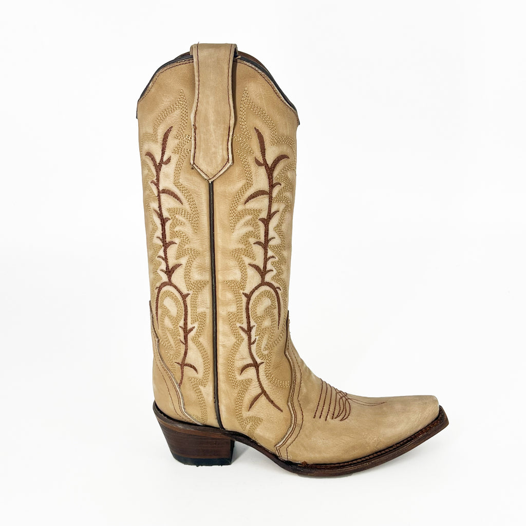 Circle G Women’s Embroidery Boot L5970 - Sand