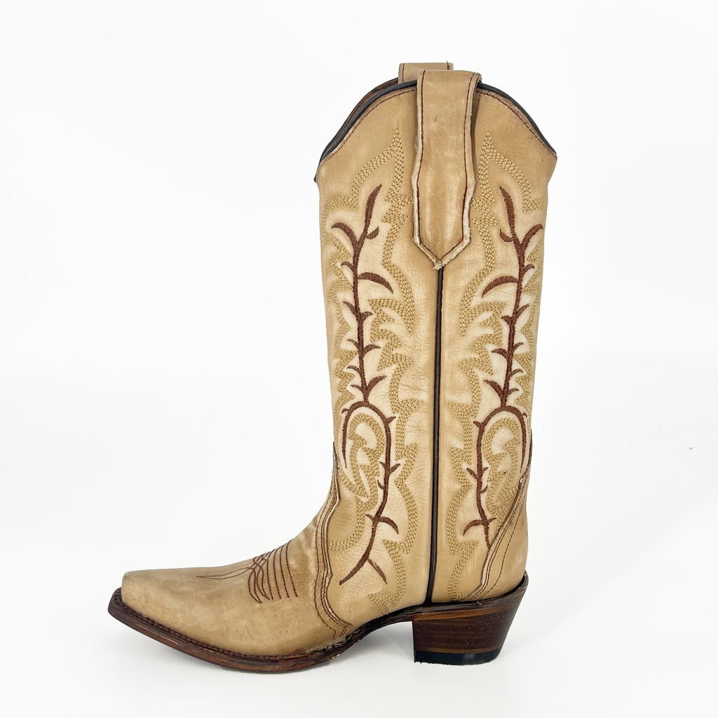 Circle G Women’s Embroidery Boot L5970 - Sand