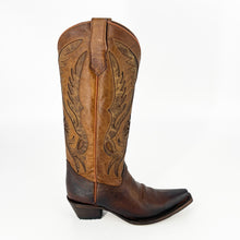 Cargar imagen en el visor de la galería, Circle G Women’s Inlay &amp; Embroidery Boot L6085 - Bronze
