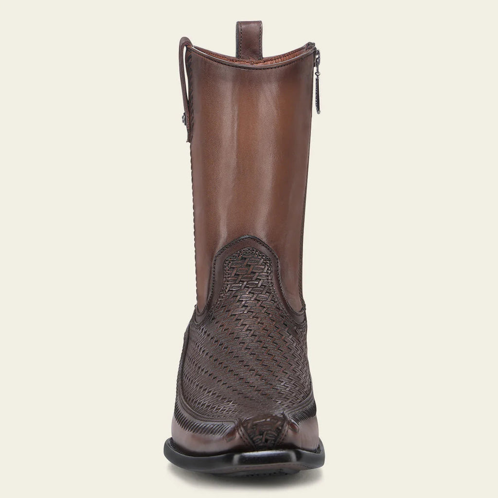 Cuadra Men's Laser & Woven Narrow Square Toe CU933 - Crust Miel