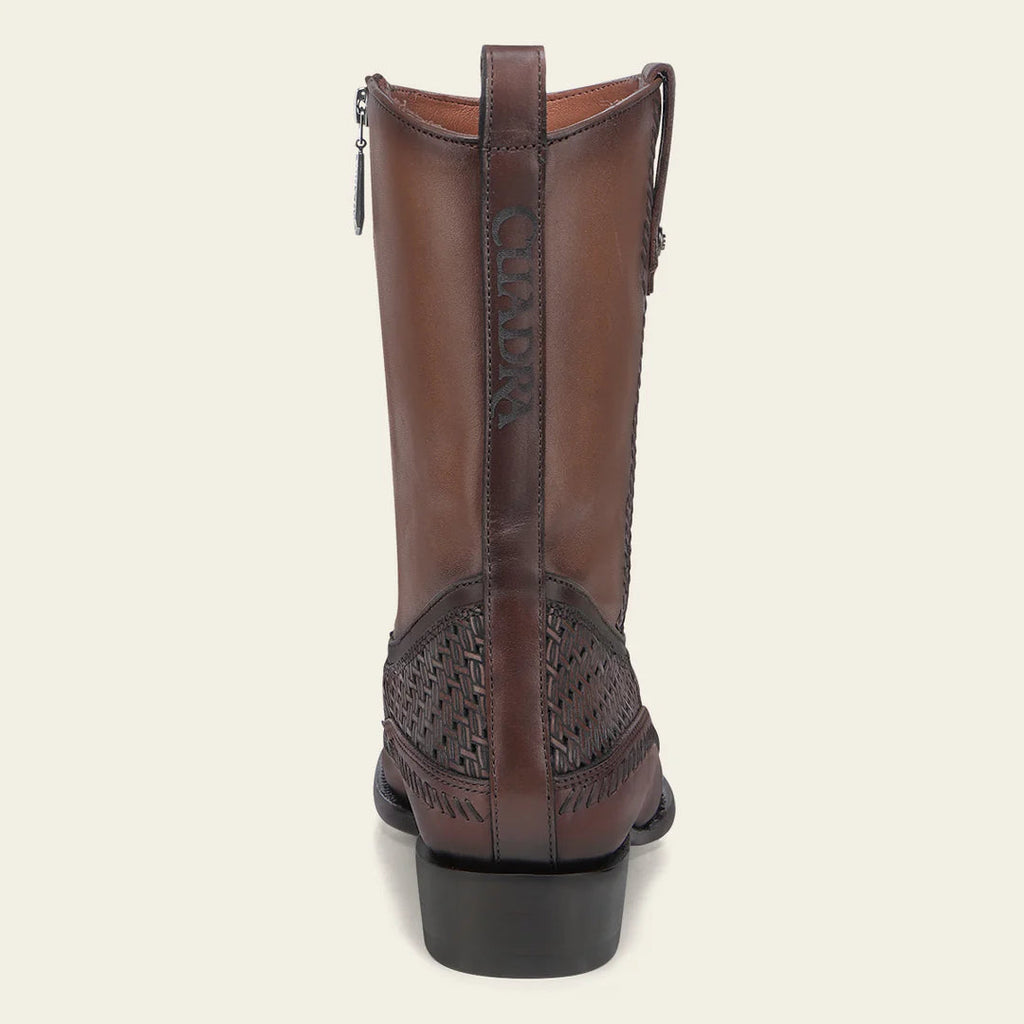 Cuadra Men's Laser & Woven Narrow Square Toe CU933 - Crust Miel
