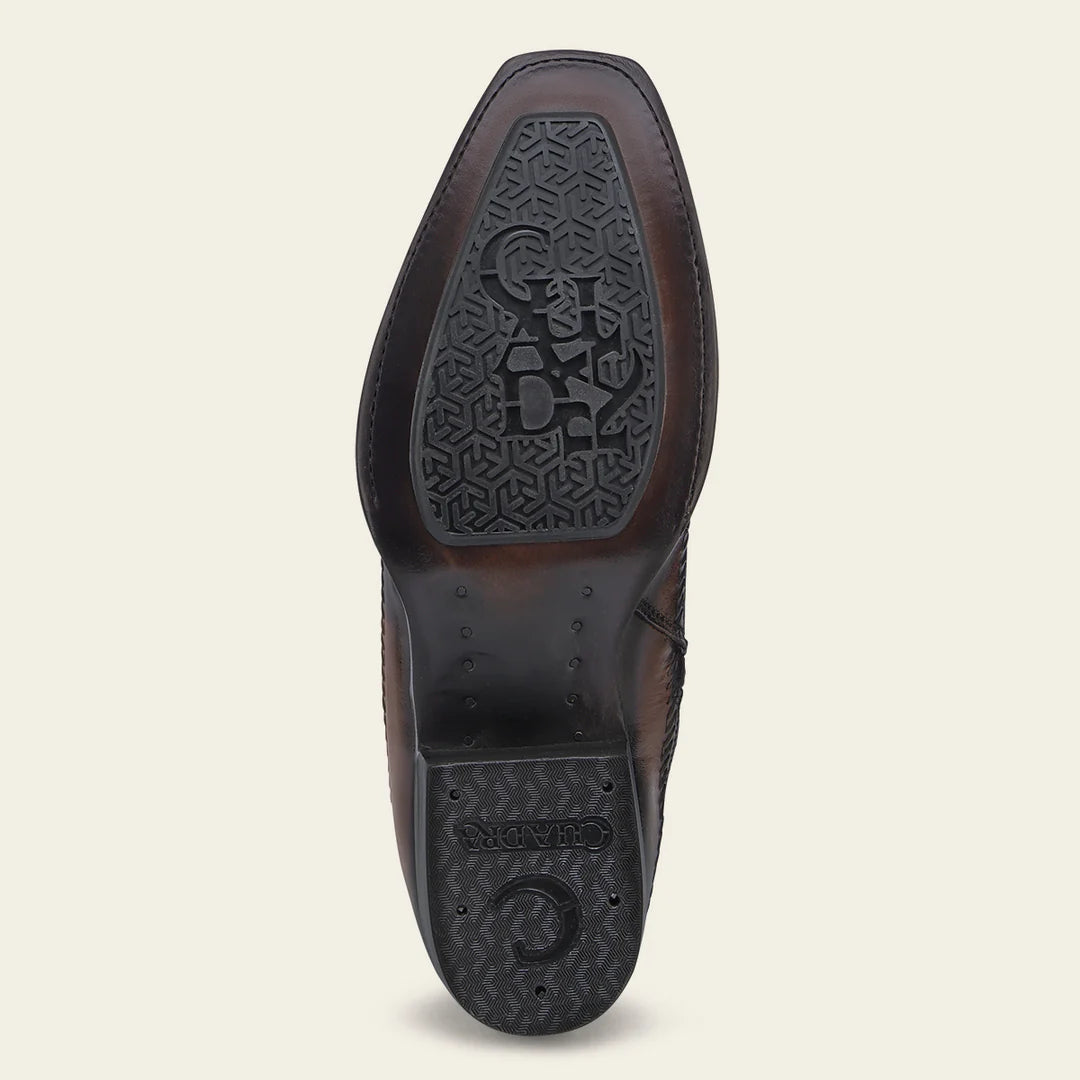 Cuadra Men's Laser & Woven Narrow Square Toe CU933 - Crust Miel