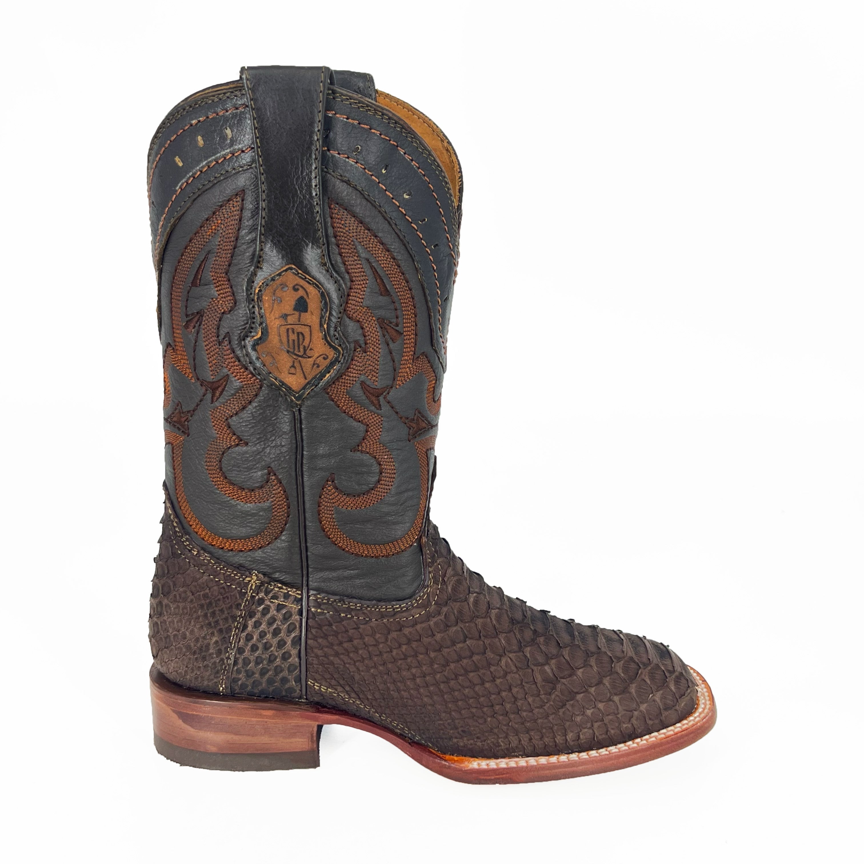Gold Rush Men's Python Boot IS229 Isaac - Brown