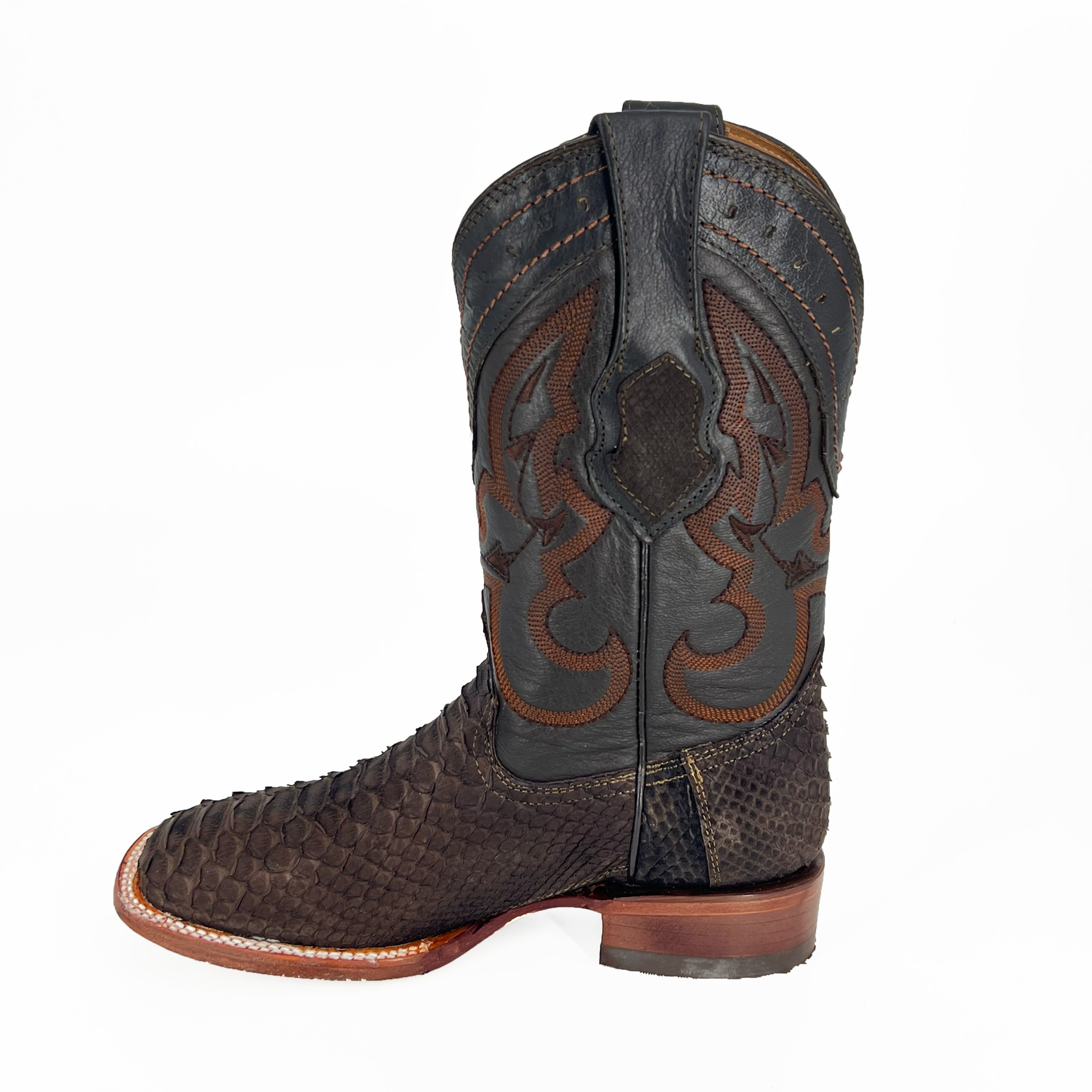 Gold Rush Men's Python Boot IS229 Isaac - Brown
