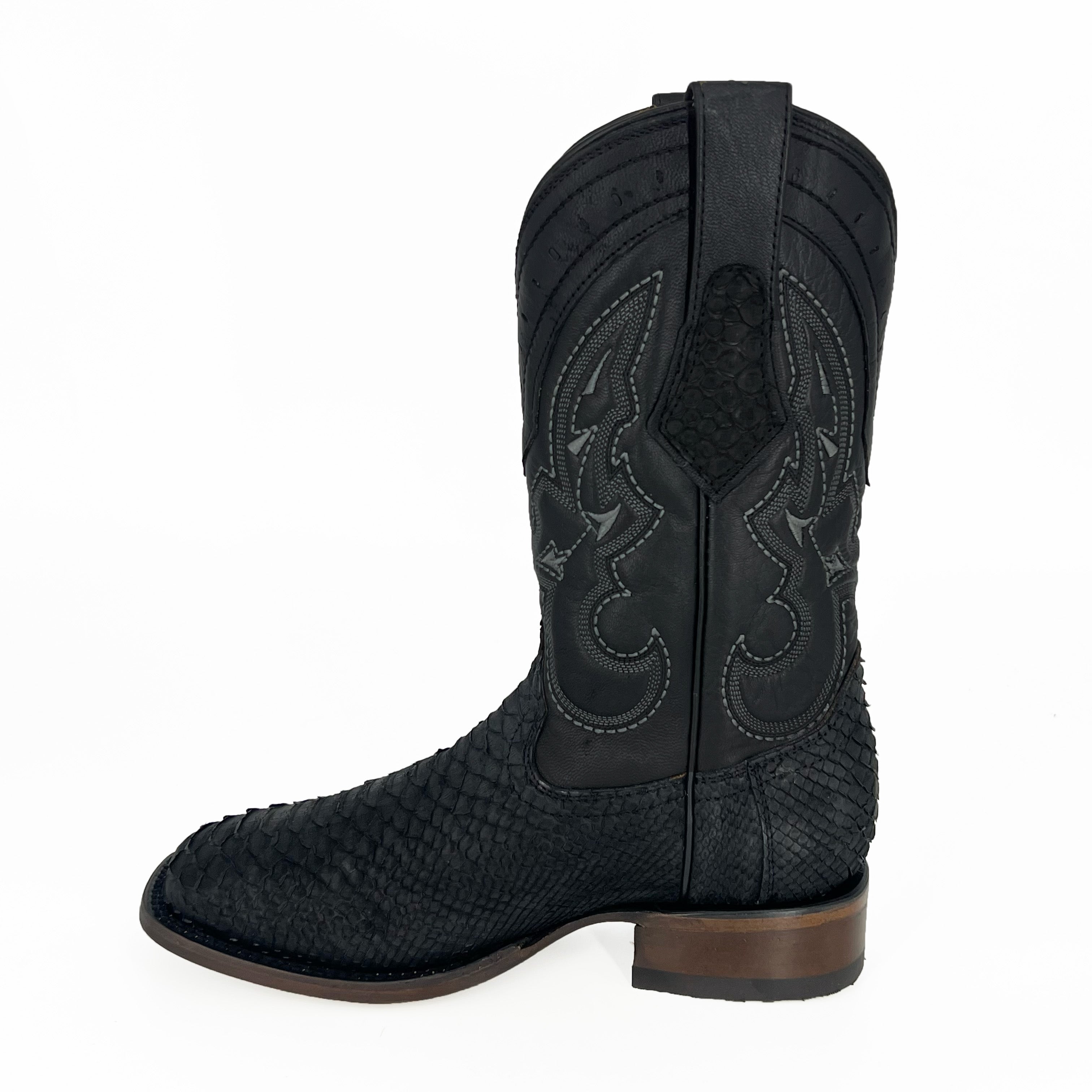 Gold Rush Men's Python Boot DIB227C - Black