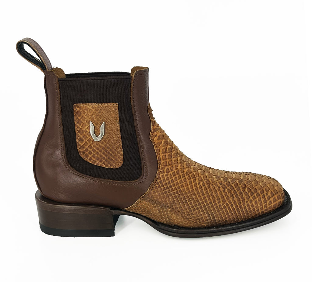 Vestigium Short Boot 82BN5751 Python - Nobuck Honey