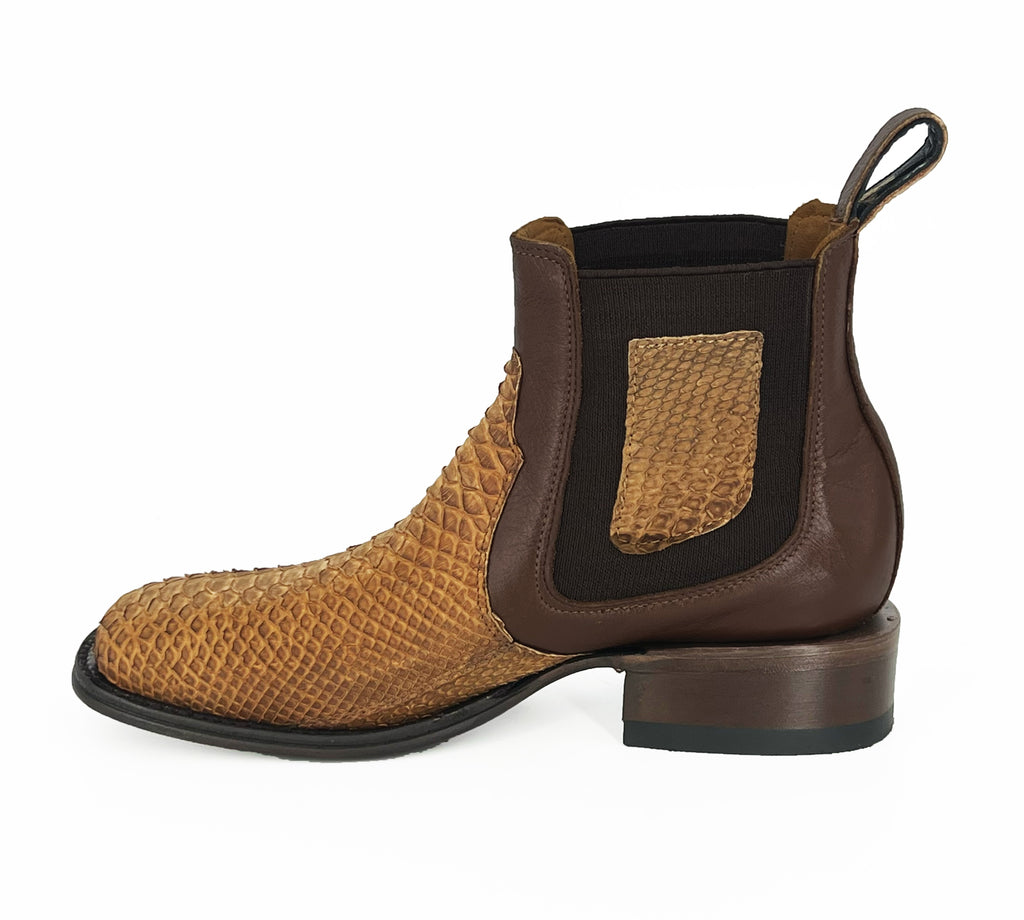 Vestigium Short Boot 82BN5751 Python - Nobuck Honey