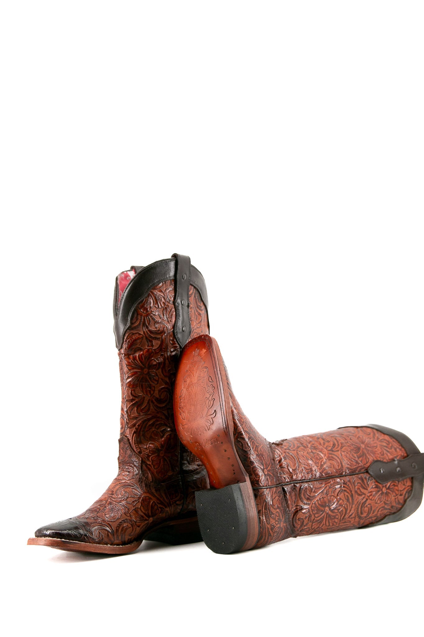 Rock'em Mila Flor de Luz Cincelado 452 Square Toe Cowgirl Boot - Shedron