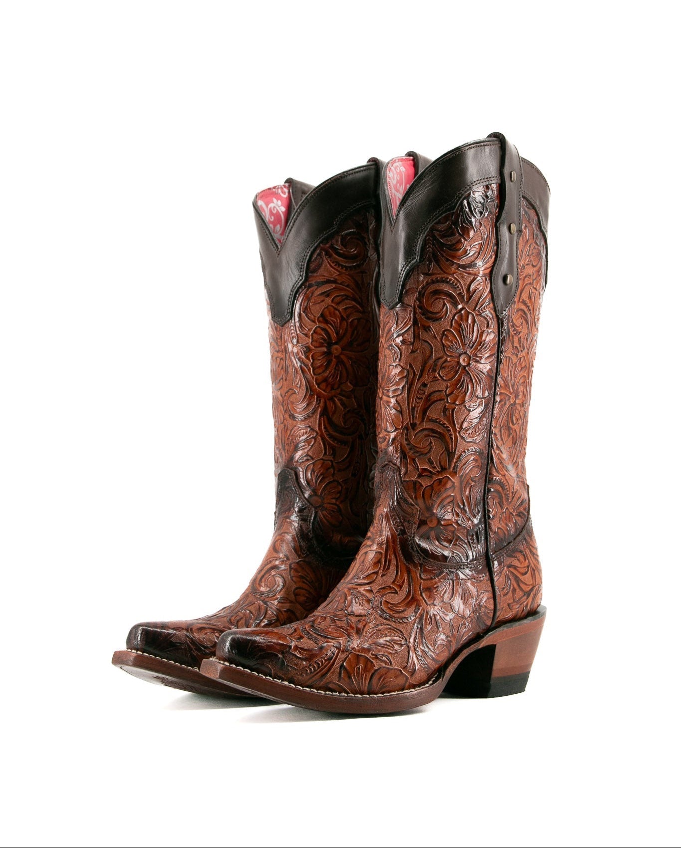 Rock'em Mila Flor de Luz 652 Snip Toe Cowgirl Boot - Shedron