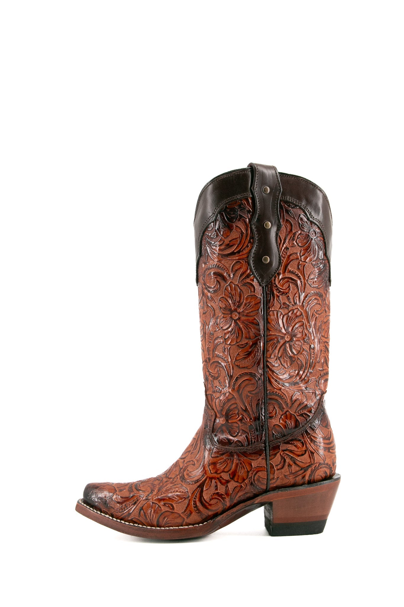 Rock'em Mila Flor de Luz 652 Snip Toe Cowgirl Boot - Shedron