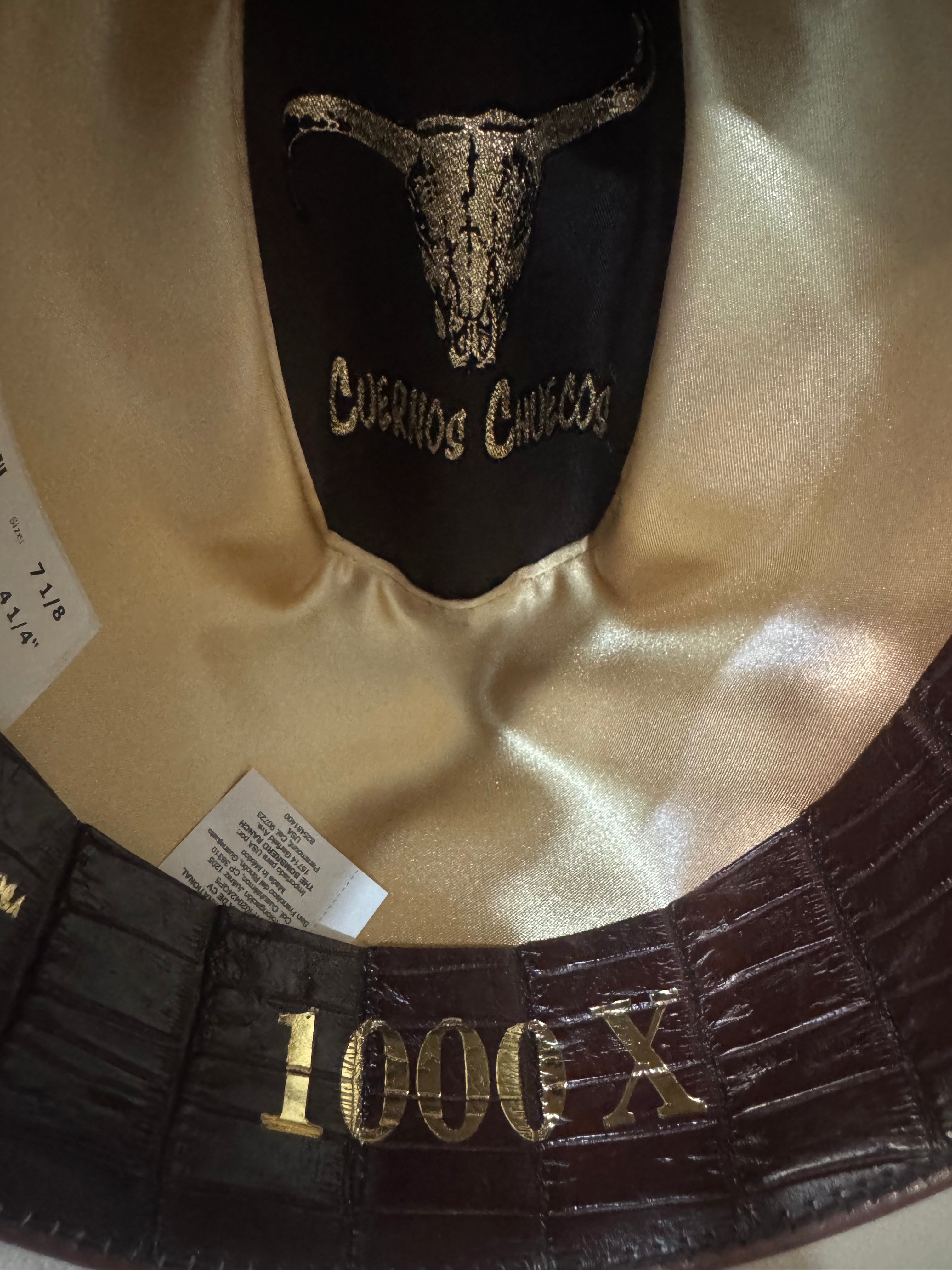 Cuernos Chuecos 1,000x King Ranch Beaver/Mink Fur Hat - Silverbelly