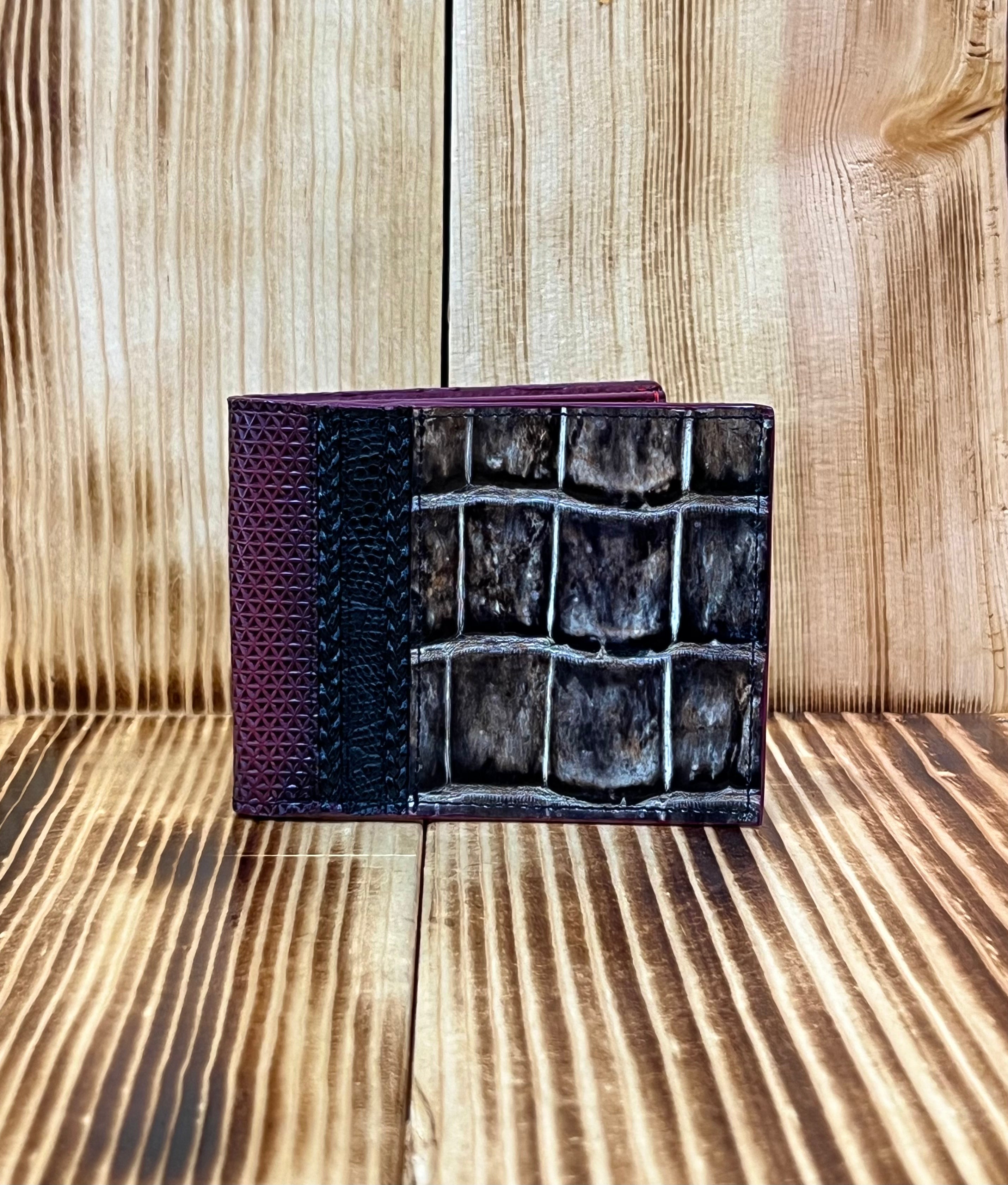 Cuadra Men's Gray Alligator Wallet B2820LA