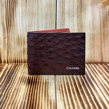 Load image into Gallery viewer, Cuadra Men&#39;s Brown Ostrich Wallet B2910A1
