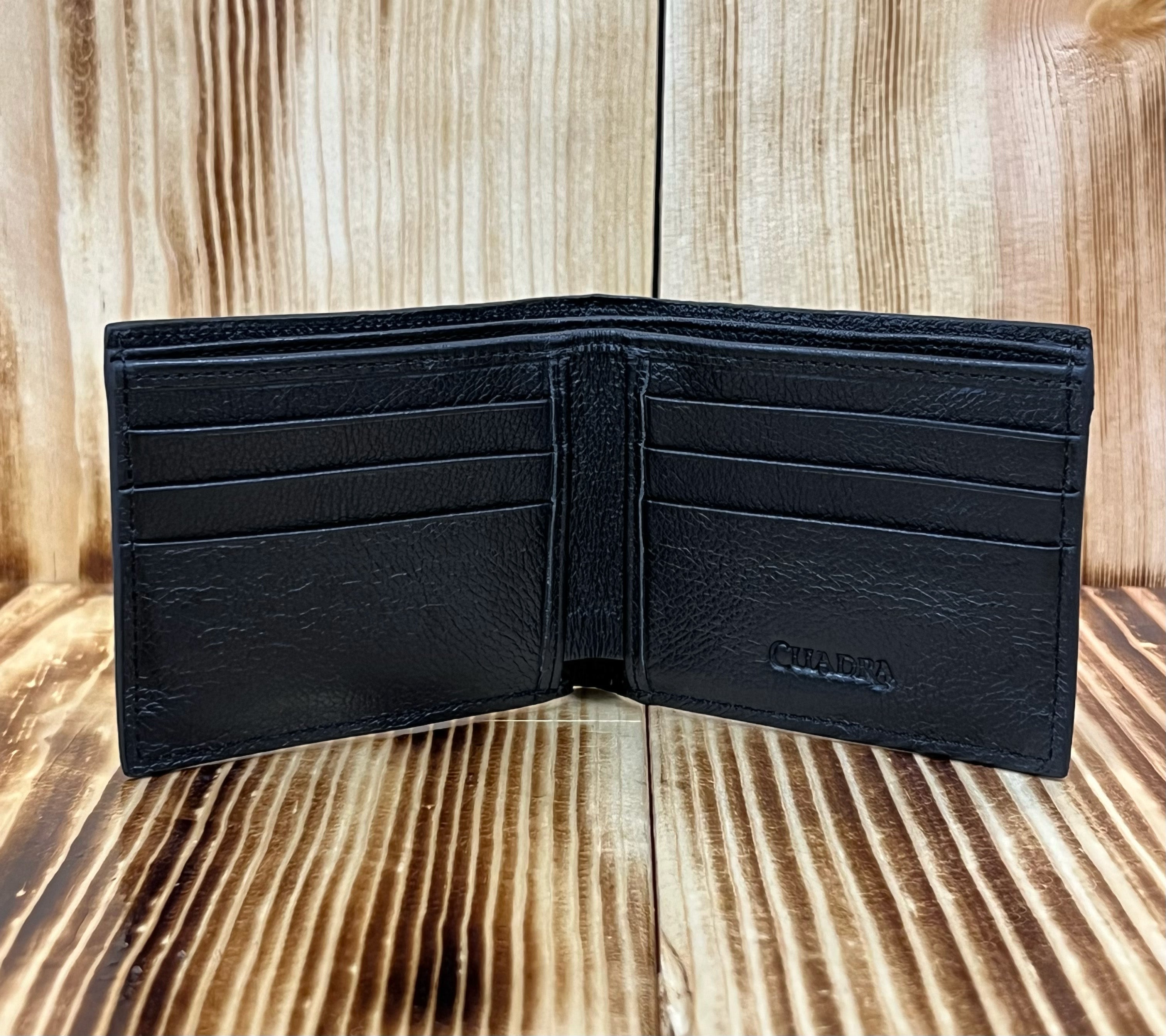 Cuadra Men's Black Shark Wallet DU346